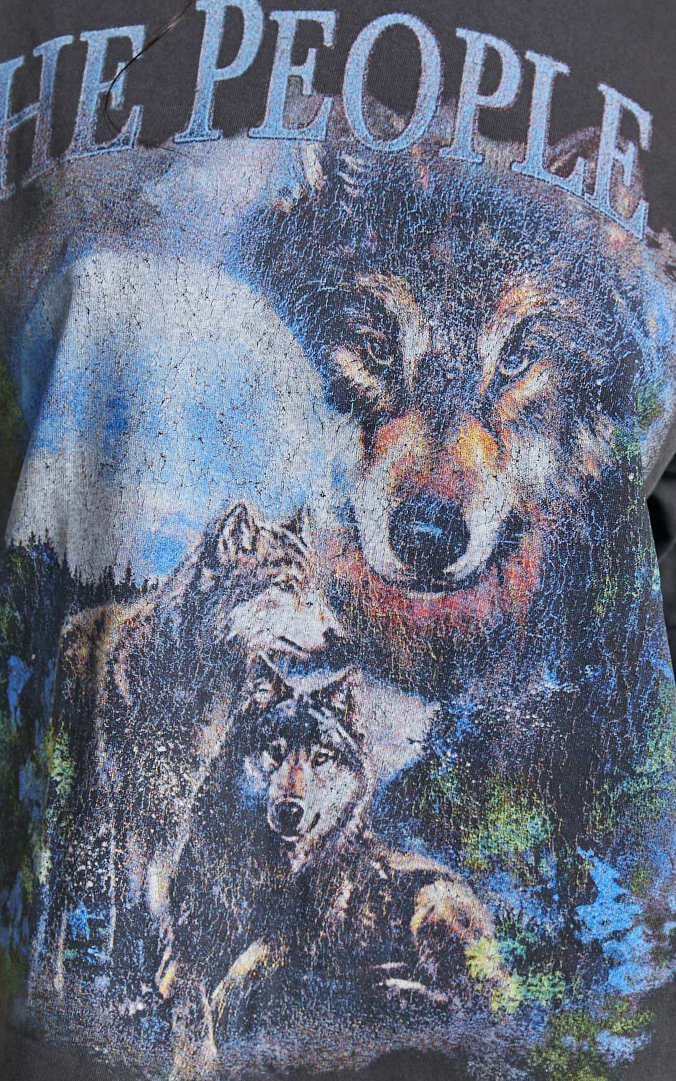The People Vs - Nocturnal Vintage Tee in Vintage Black