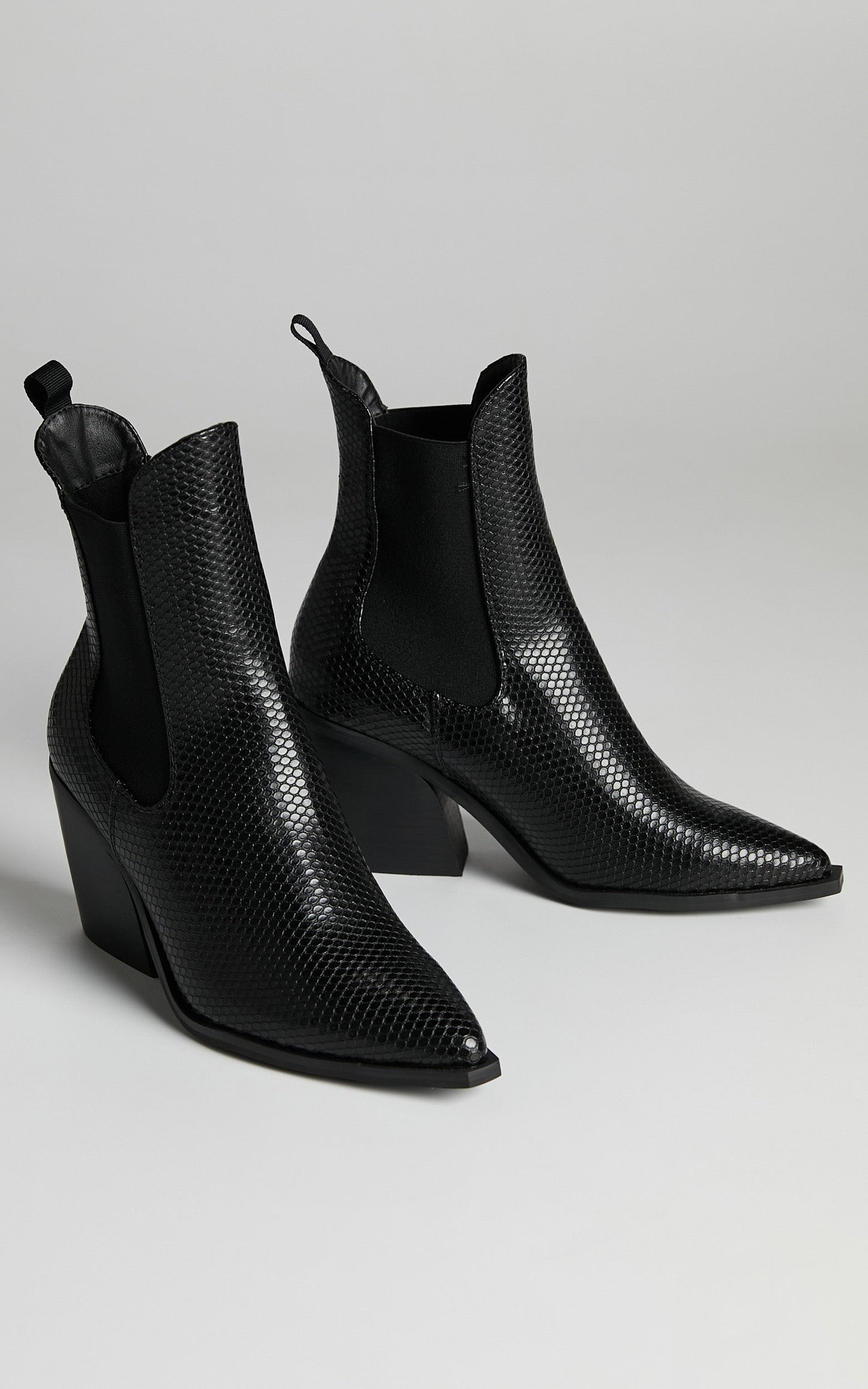 Therapy - Josette Boots in Black Snake