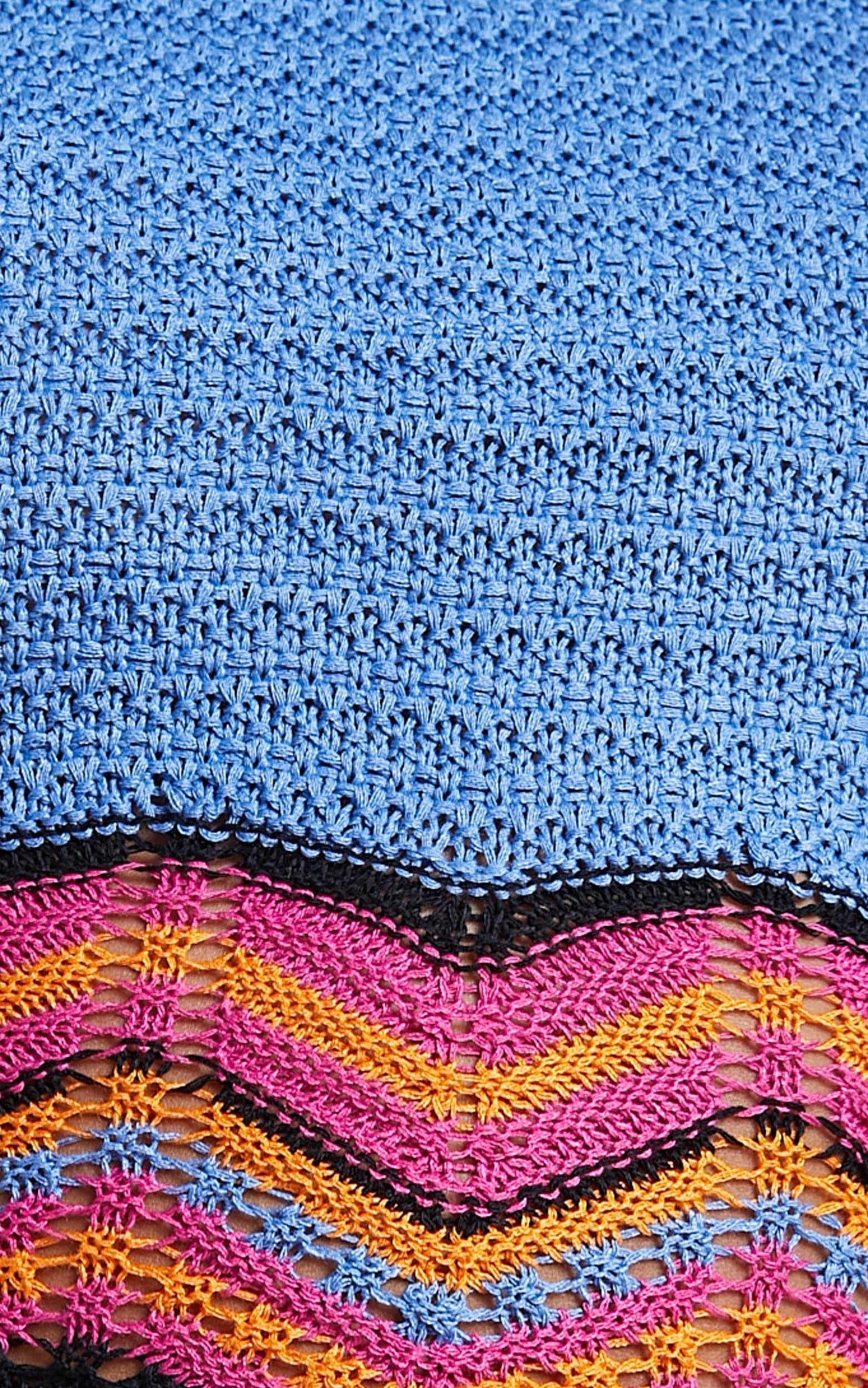 Thommy Crochet Top in Royal Blue