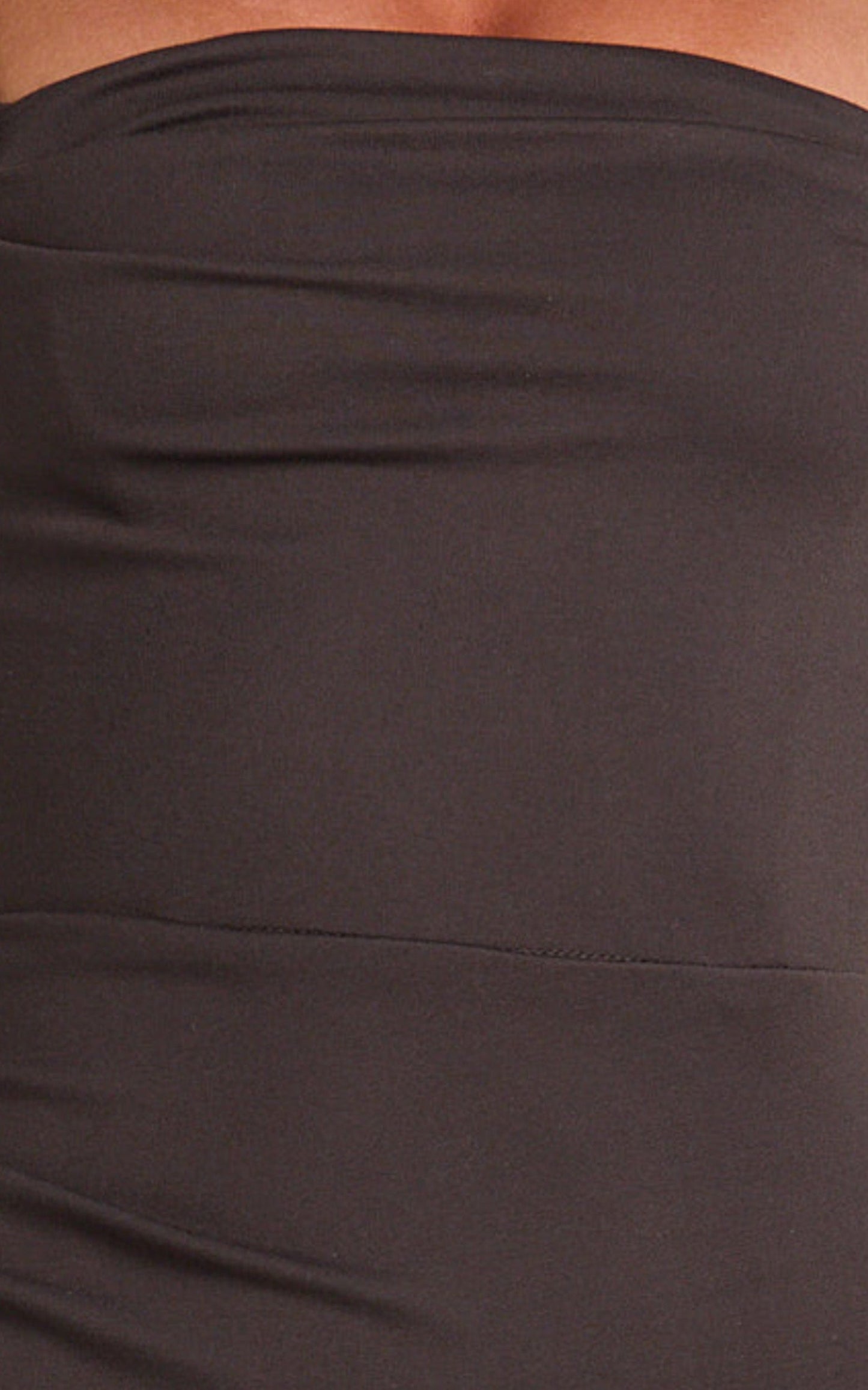 Tiffy Midi Dress - Square Neck Ruched Bodycon Dress in Chocolate