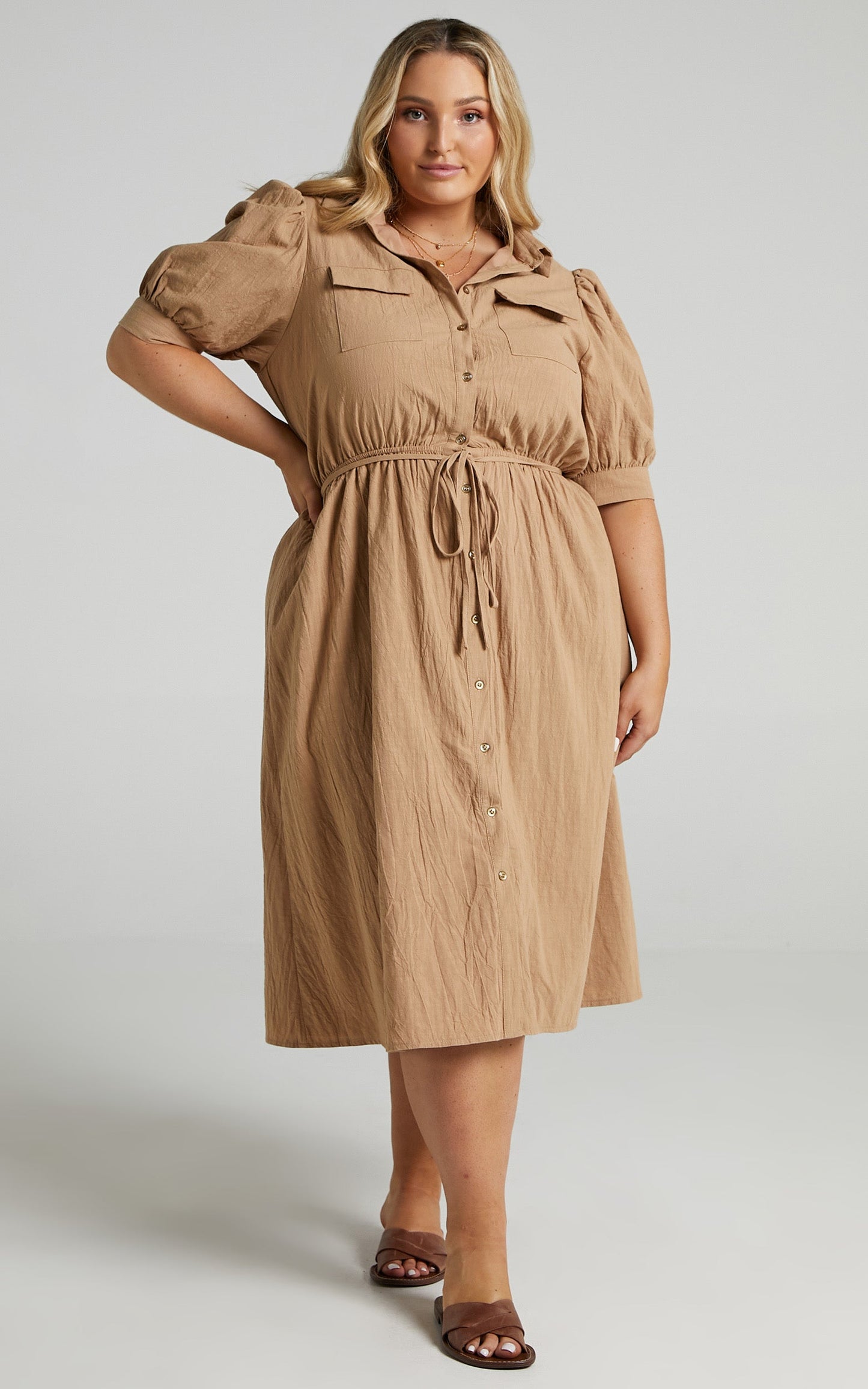 Tiras Dress in Mocha