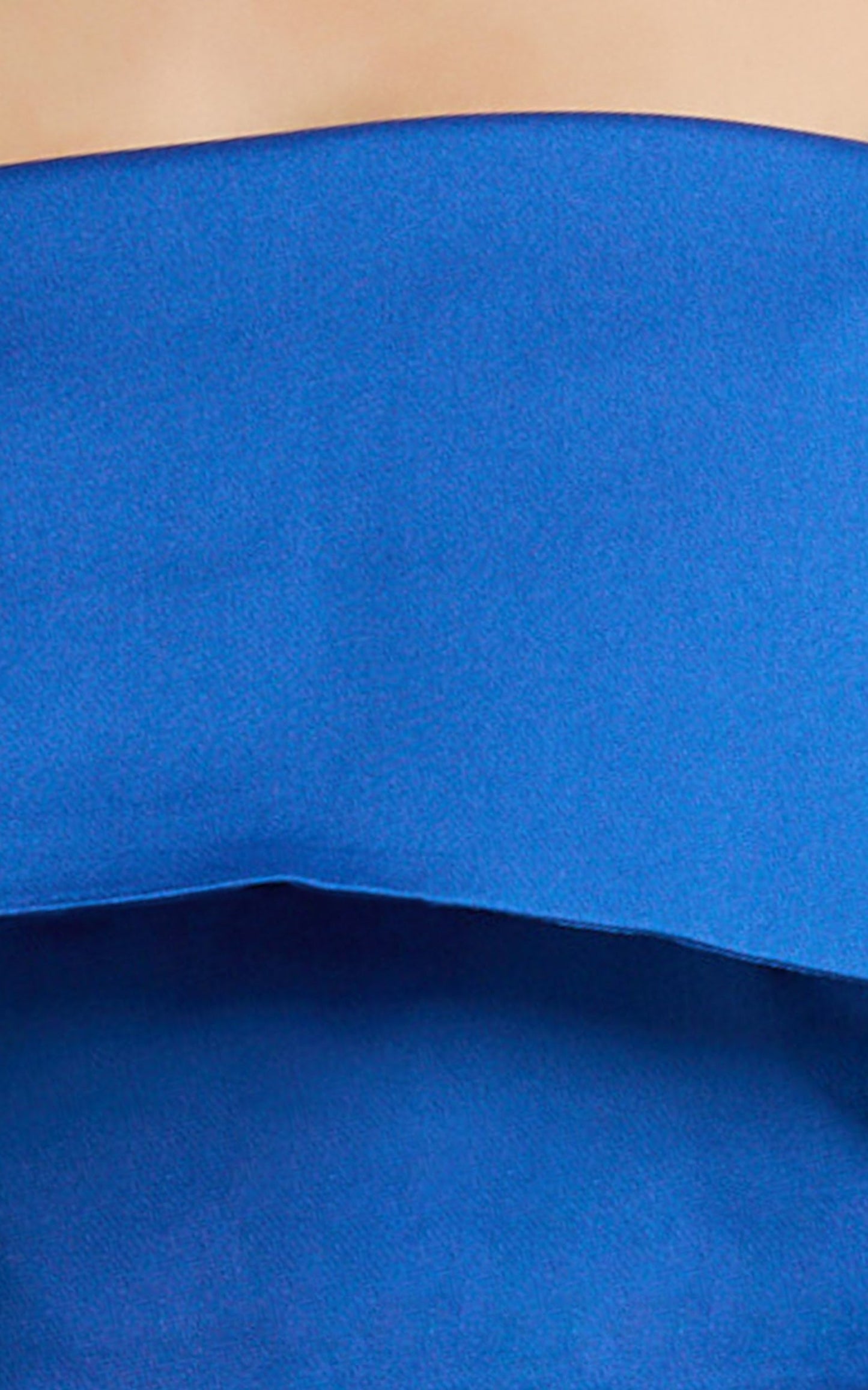 Ursula Top - Long Sleeve Off Shoulder Cropped Top in Cobalt
