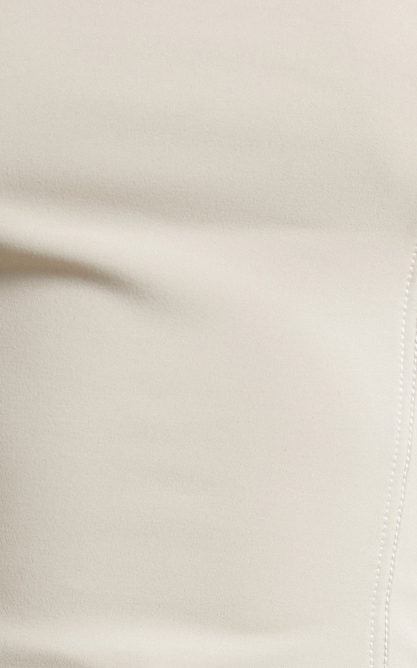 Varvara Flare Contrast Stitch Pant in Beige