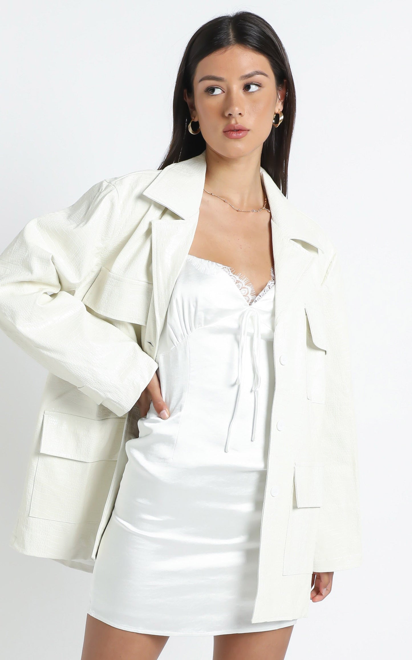 Lioness - Victory Boulevard Mini Dress in White