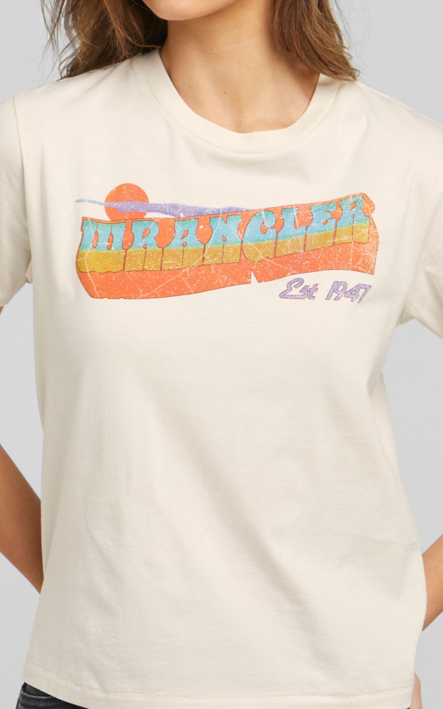 Wrangler - Breezy OS Tee in Ecru