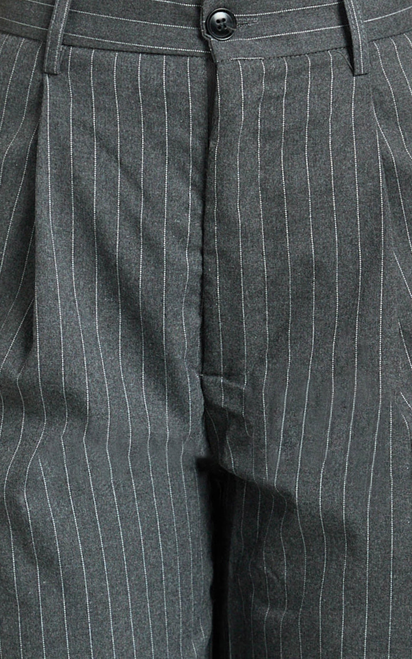 Wanny Pants - Pinstripe Tailored Relaxed Pants in Grey Pinstripe