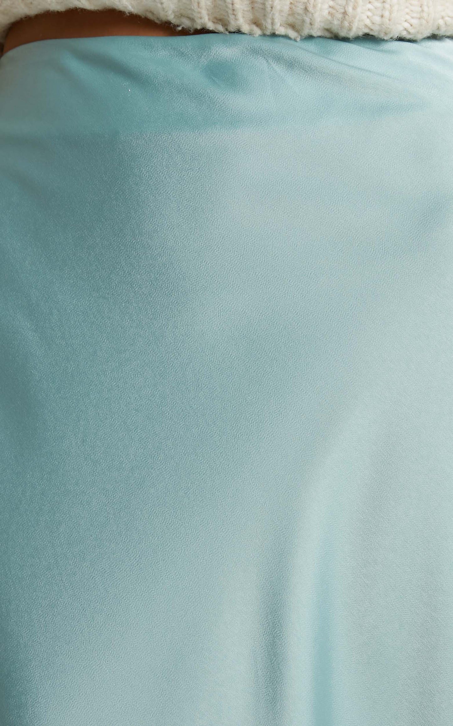Yenney Midi Skirt - Bias Cut Slip Skirt in Sage
