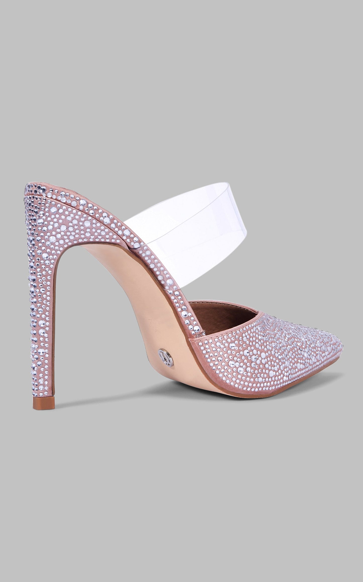 Novo - Ziora Heels in Nude Satin