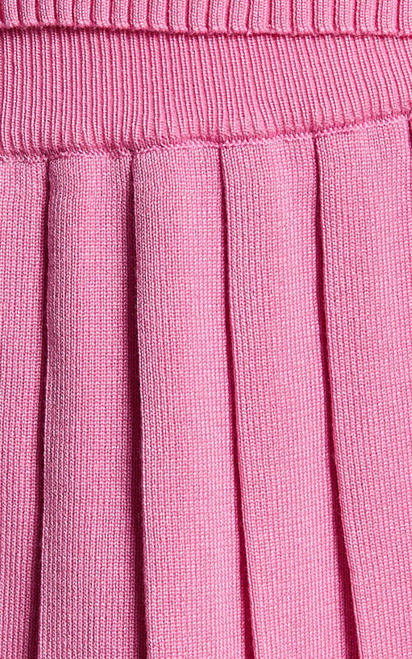 Zyra Two Piece Set - Crop Top and Pleated Mini Skirt Set in Pink