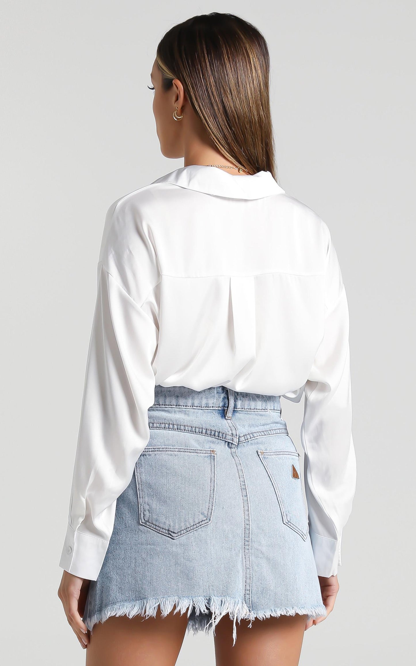 Abrand - A Aline Denim Skirt in Nancy