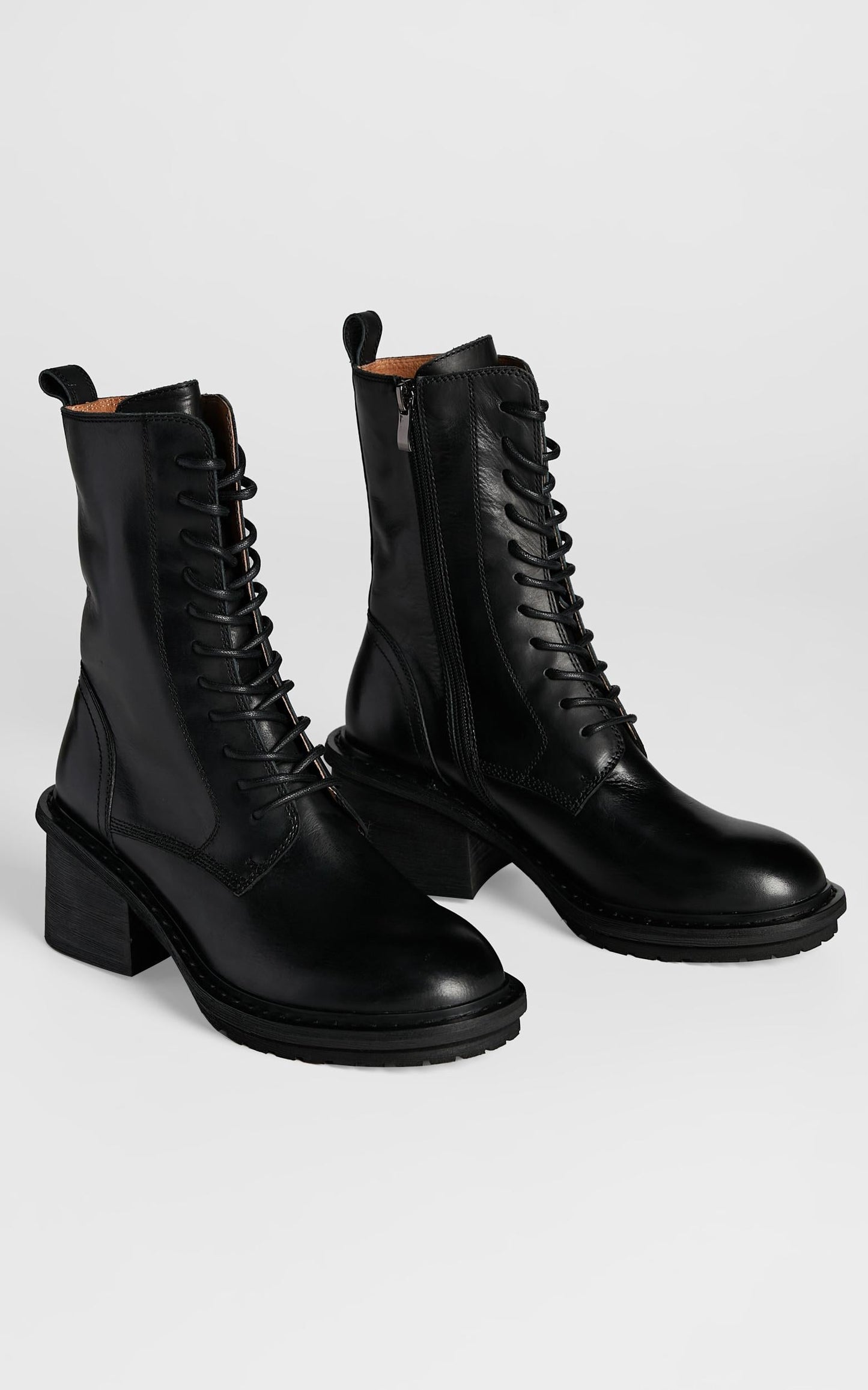 Alias Mae - Mya Boots in Black Burnished