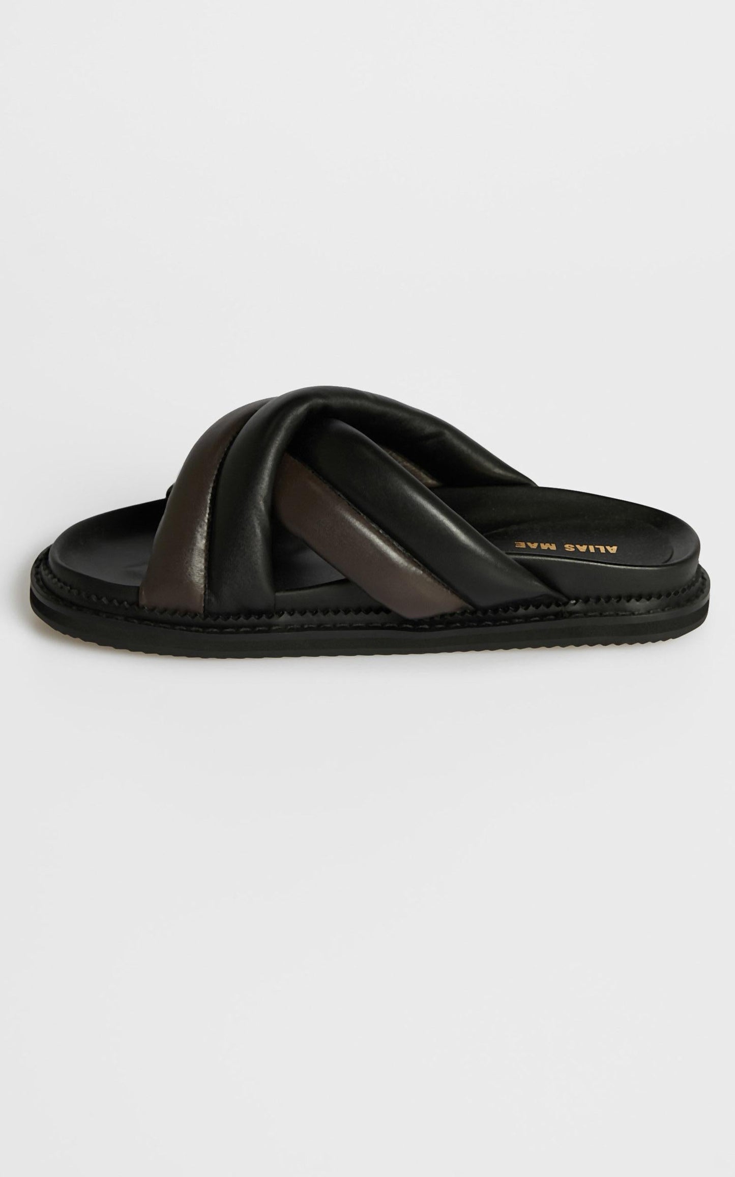 Alias Mae - Pamela Sandals in Black Leather