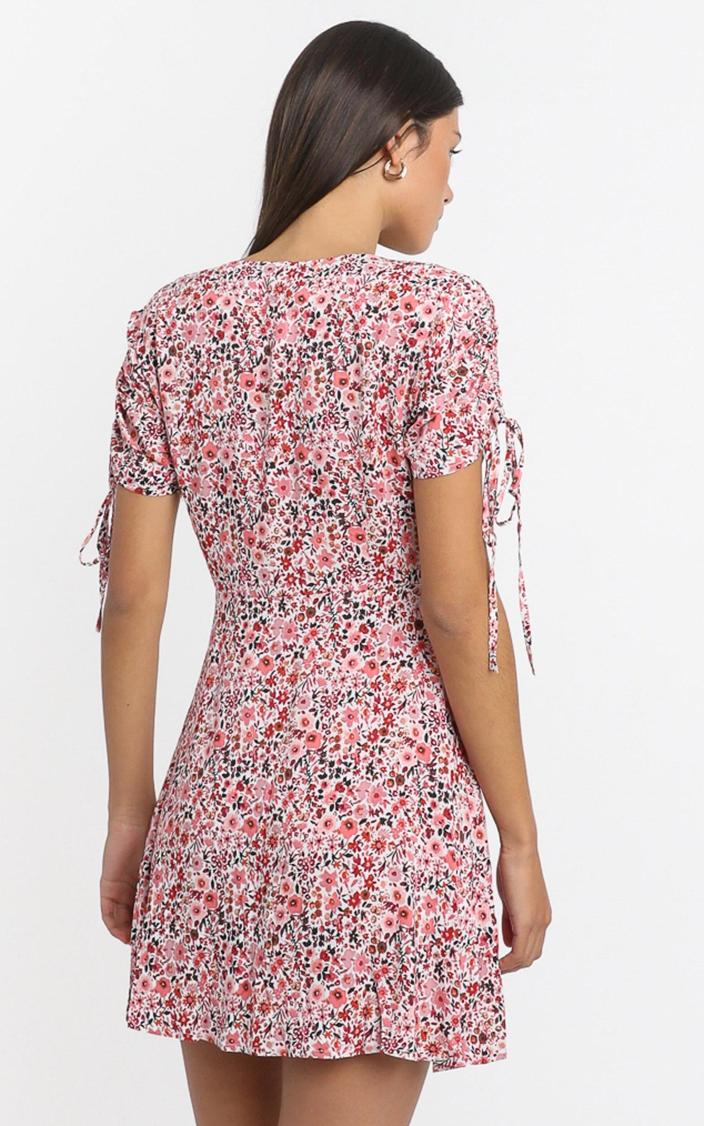 Amira Dress in Pink Floral