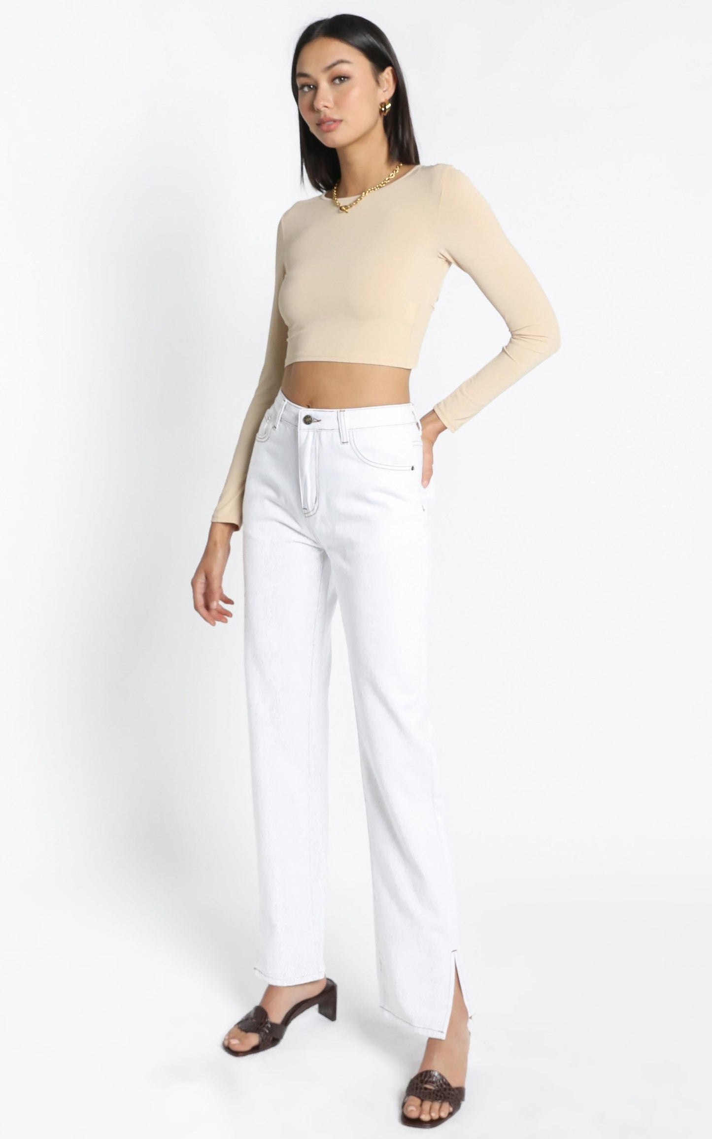 Arabella Top in Beige