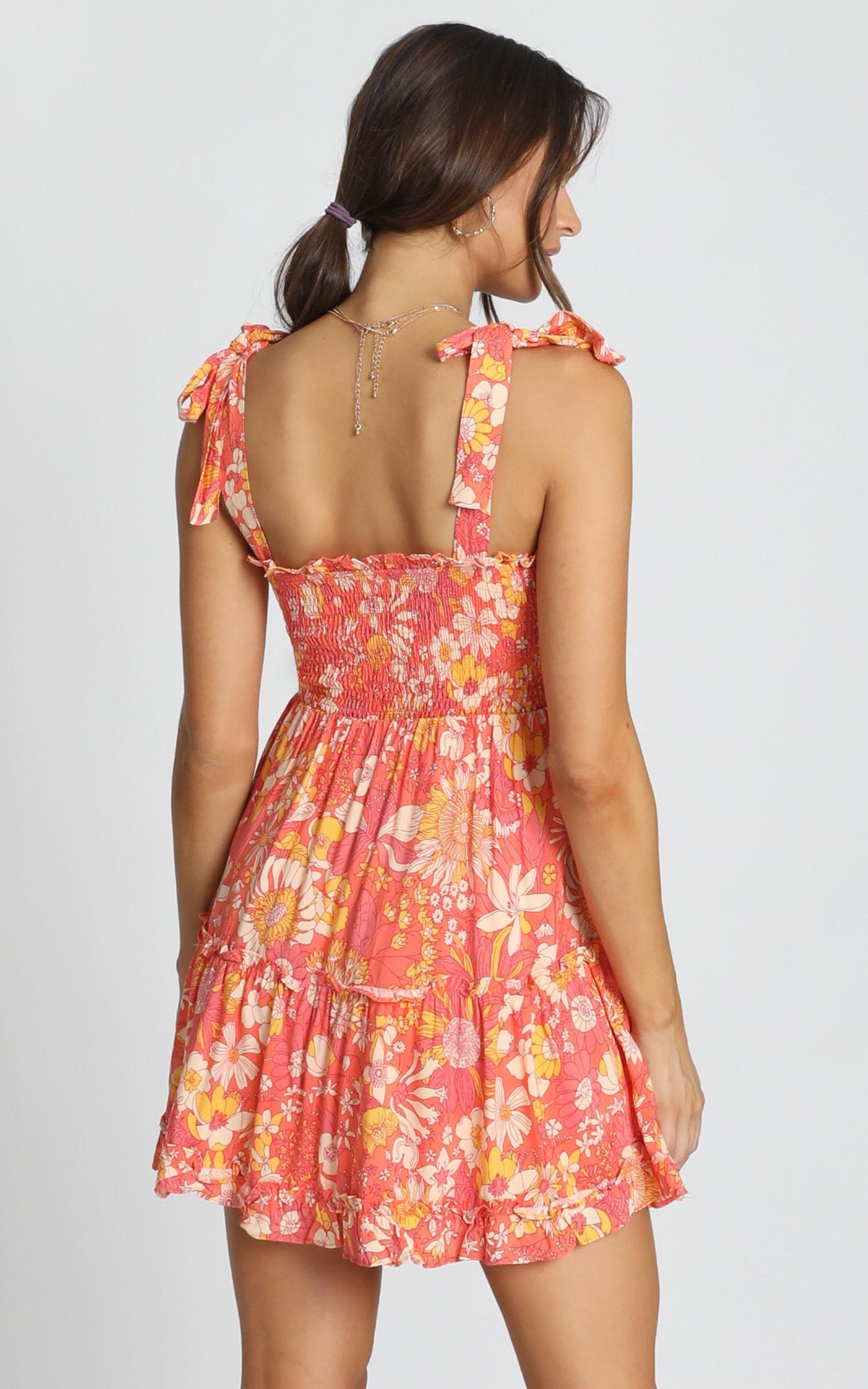 Austin Dress In Red Floral