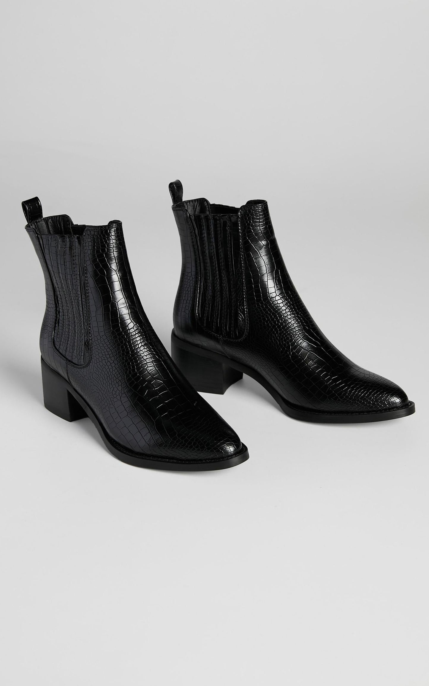 Billini - Eamon Boots in Black Croc
