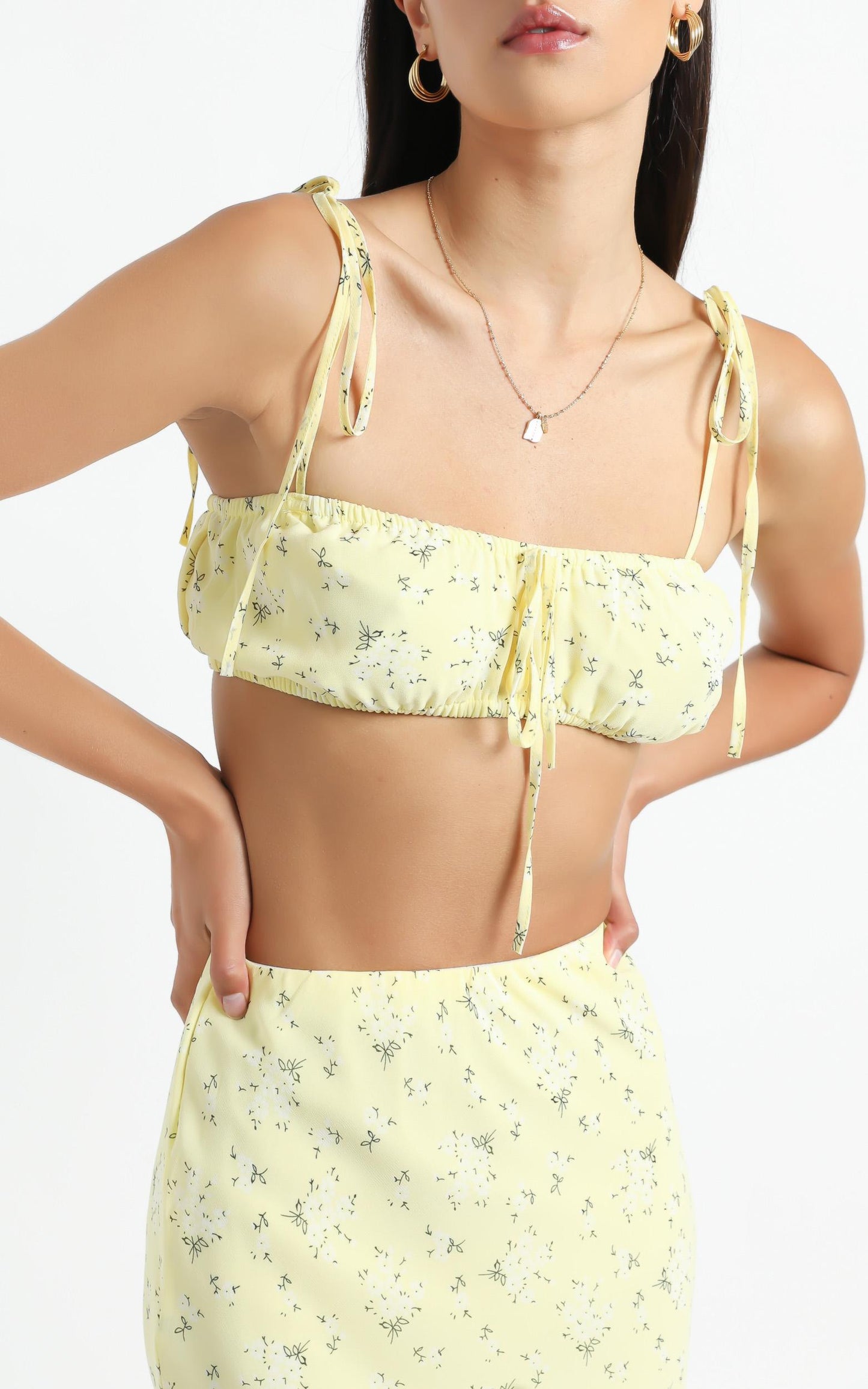 Bodhi Two Piece set in Yellow Floral