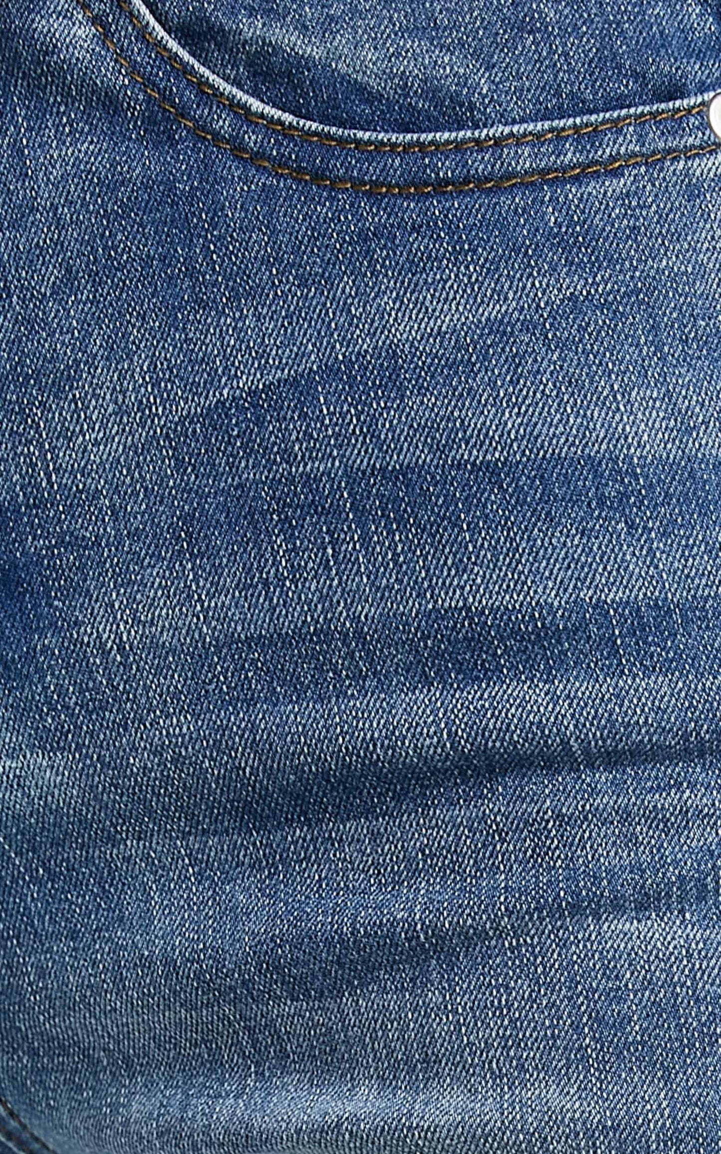 Caitlin Skinny Jeans in Mid Blue Denim