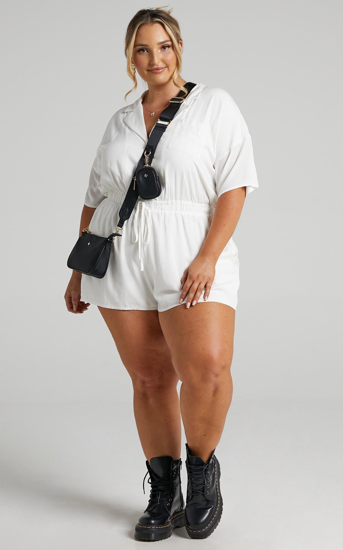 Calanthe Playsuit in White