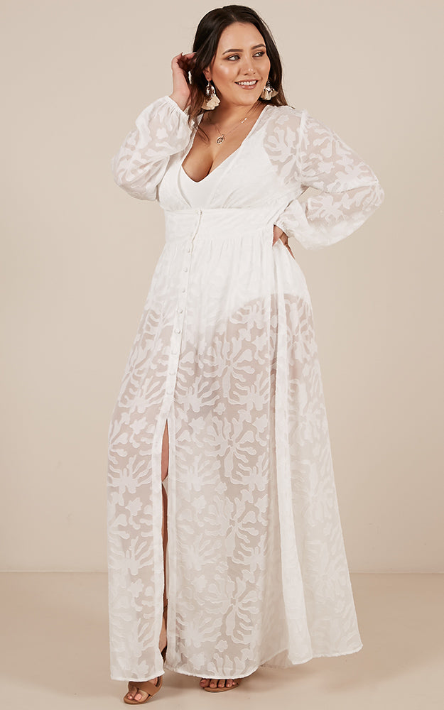 Chantilly Maxi Dress In White