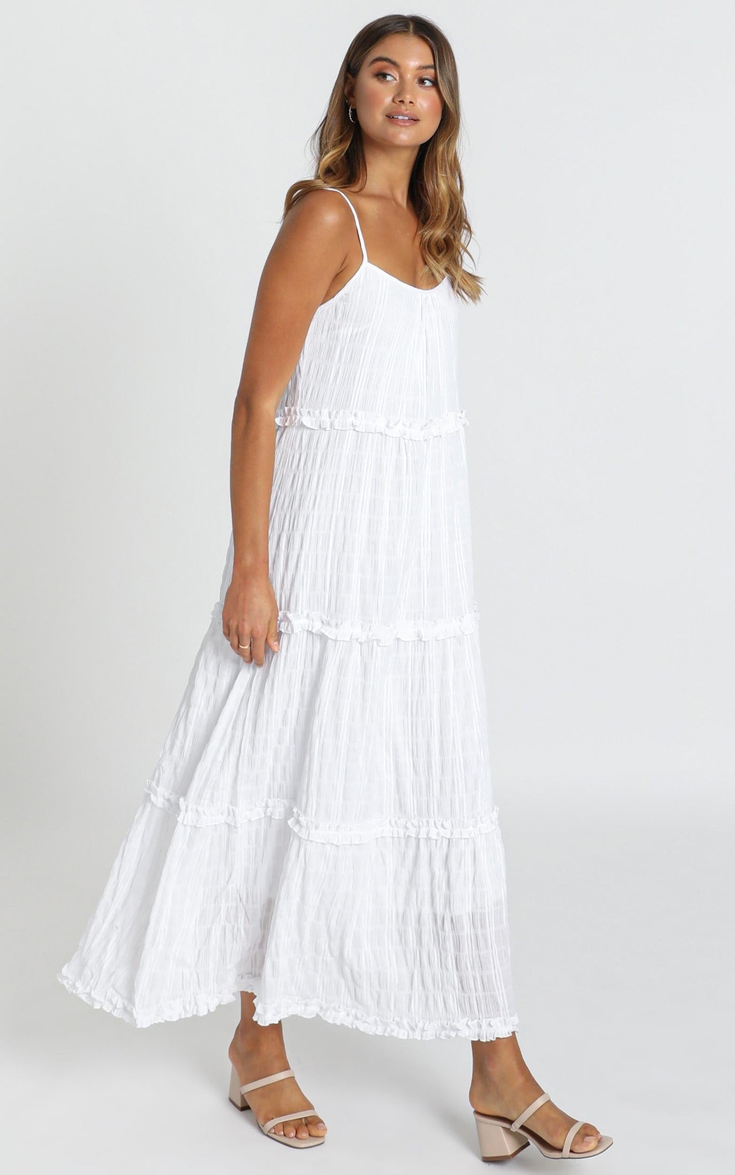 Coastal Breeze Dress in White