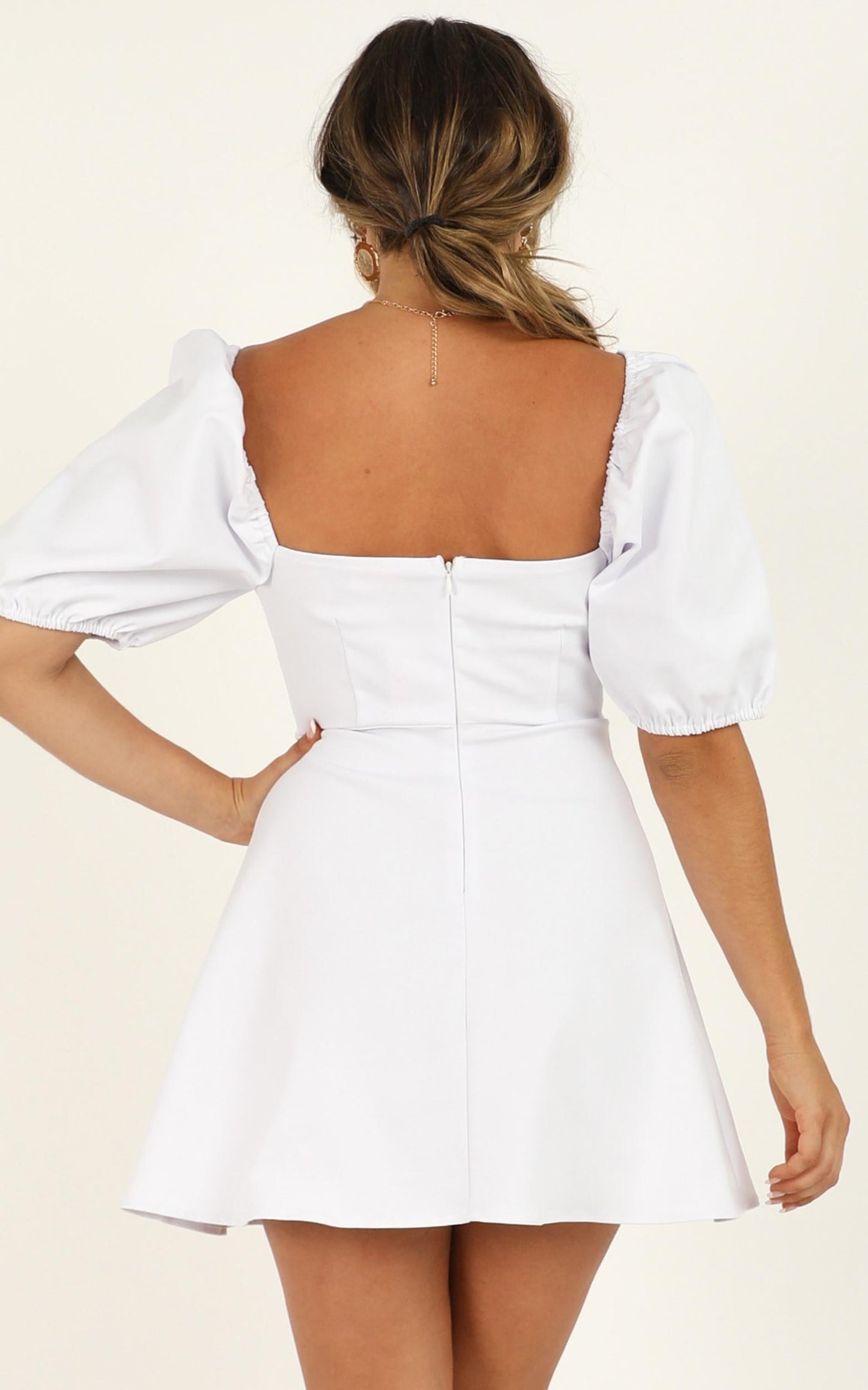 Dolls Baby Dress In White