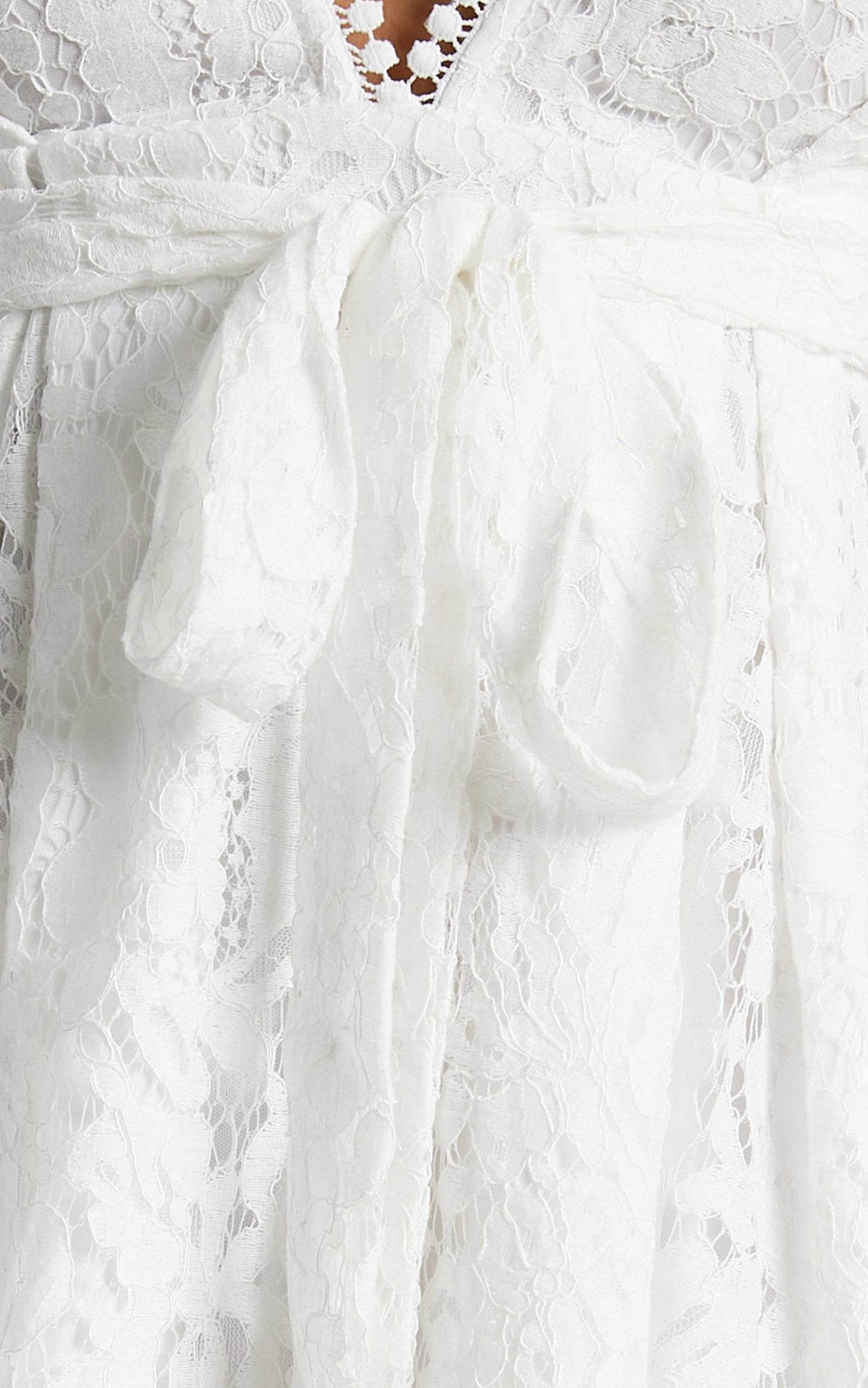 Do You Miss Me Dress in White Lace