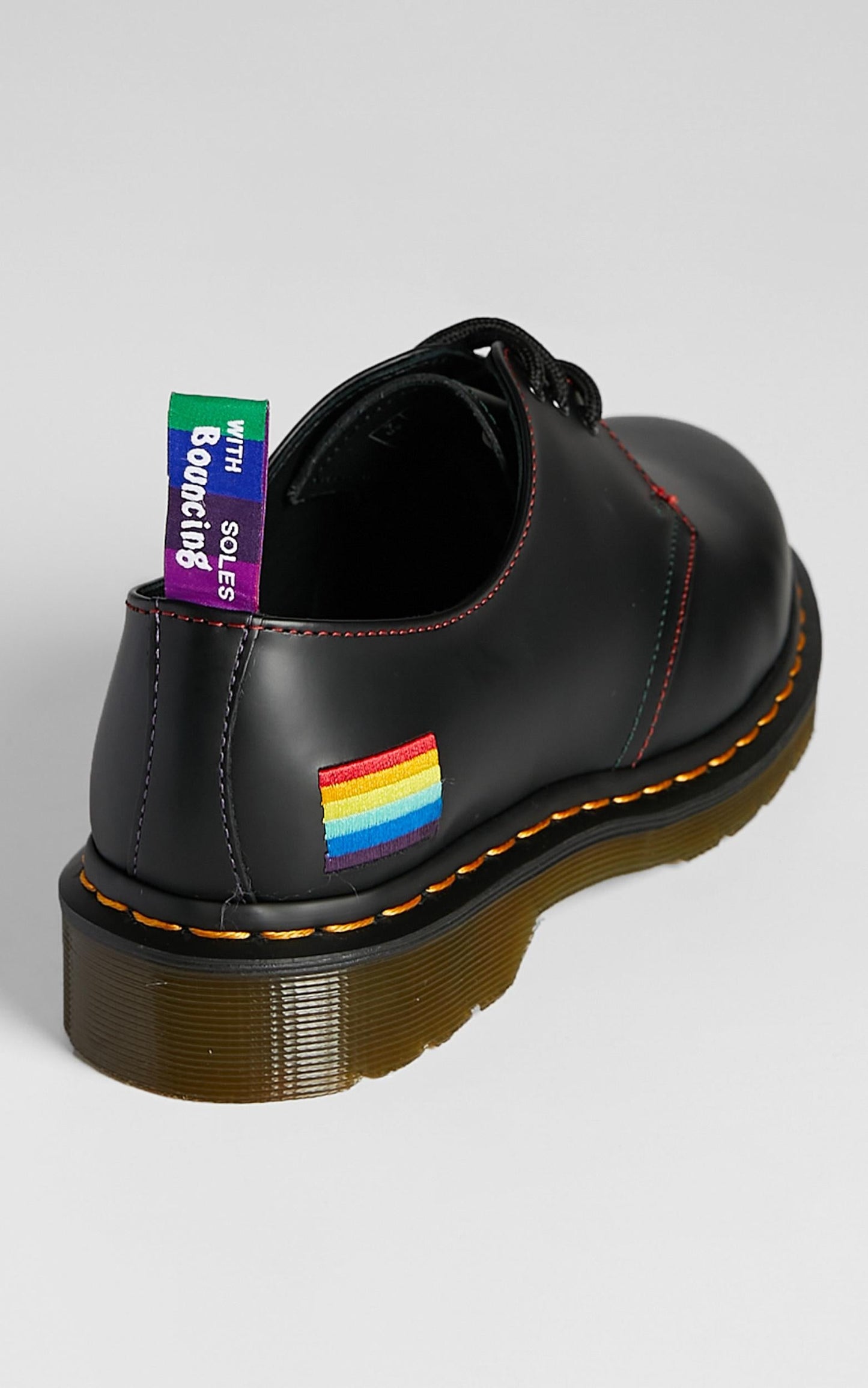 Dr. Martens - 1461 Pride 3 Eye Shoe in Black Smooth