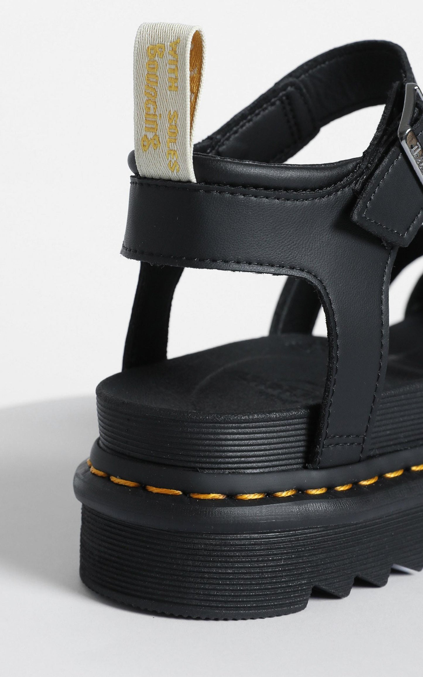 Dr. Martens - Vegan Blaire Felix Rub Off Chunk Sandal in Black
