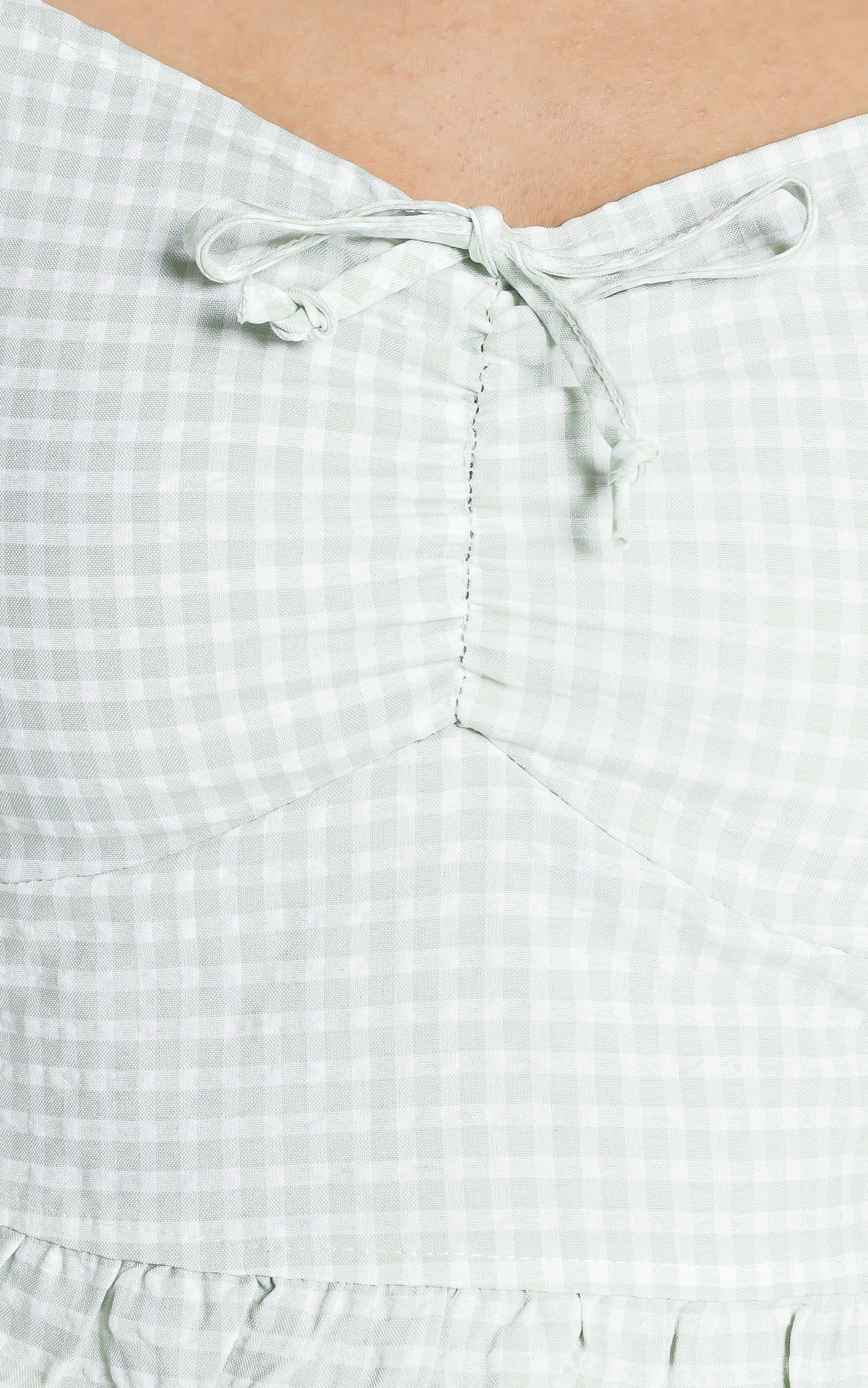 Macleod Top in Sage Check