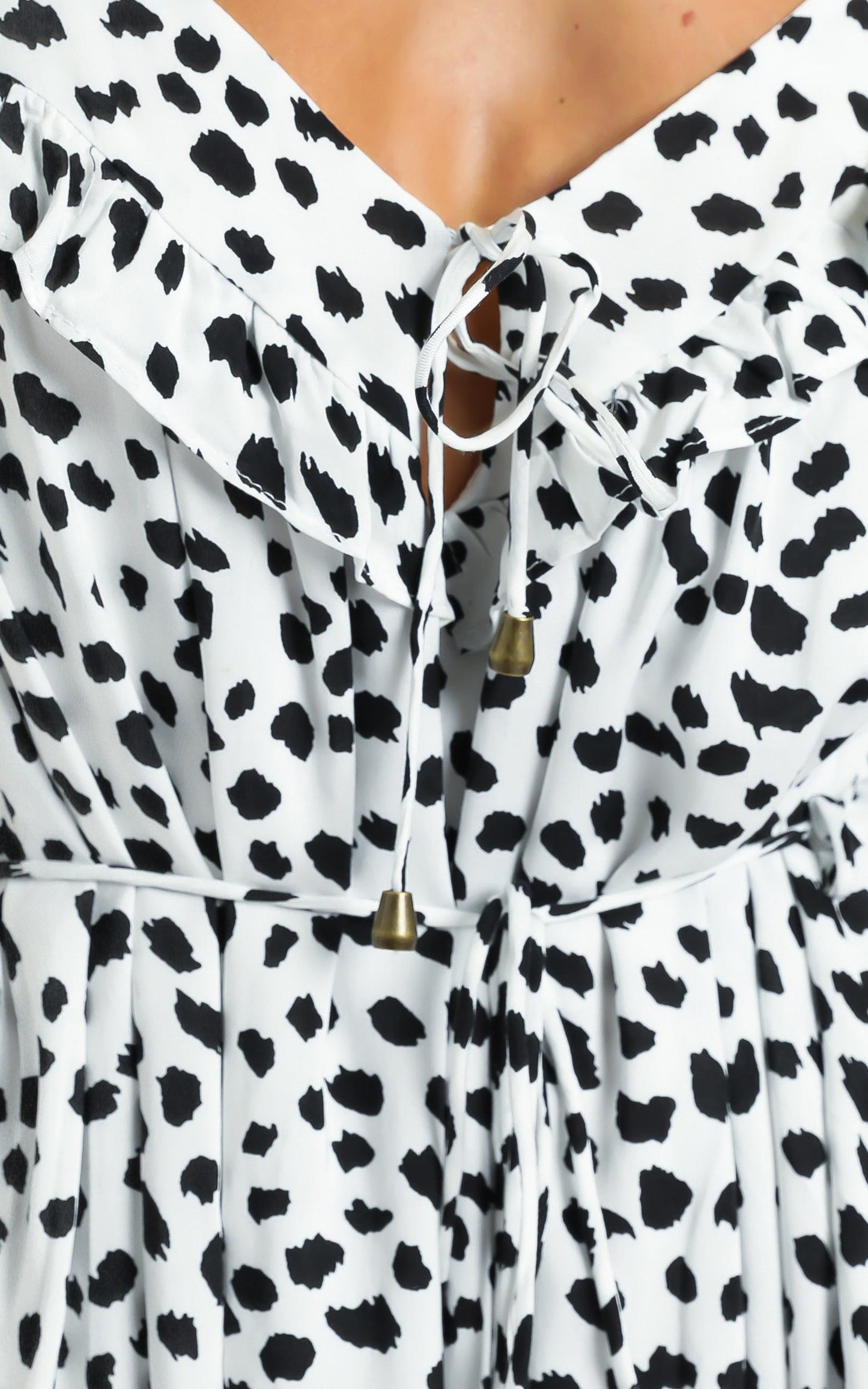 Perdita Dress in Dalmation Print