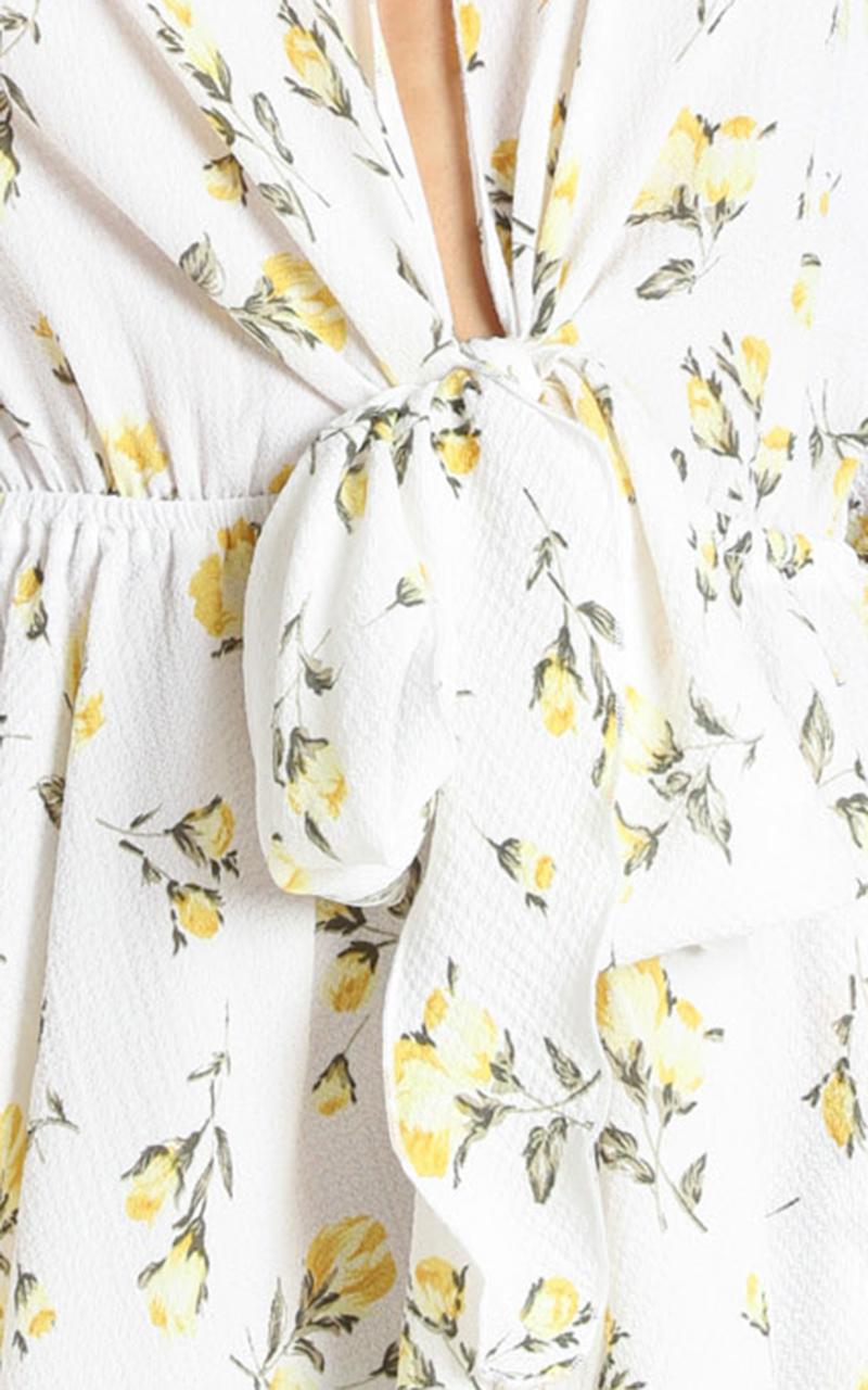 Lone Star Dress in White Floral