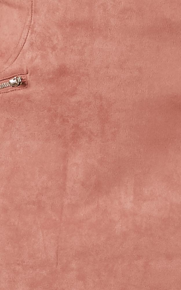 Way Ahead Skirt In Blush Suedette