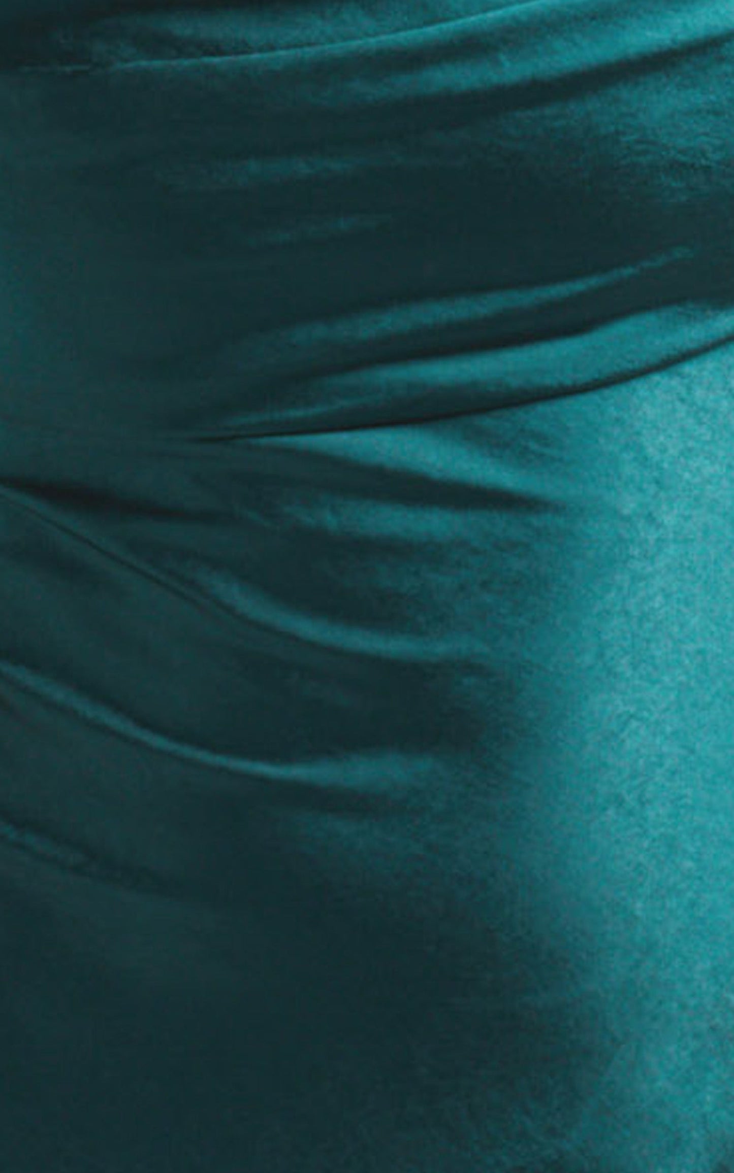 Monica Dress in Emerald Satin