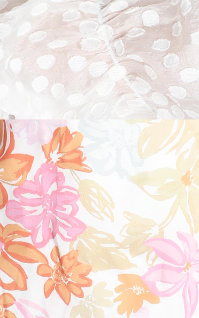 Flowers & Superpowers Dress In Multi Floral