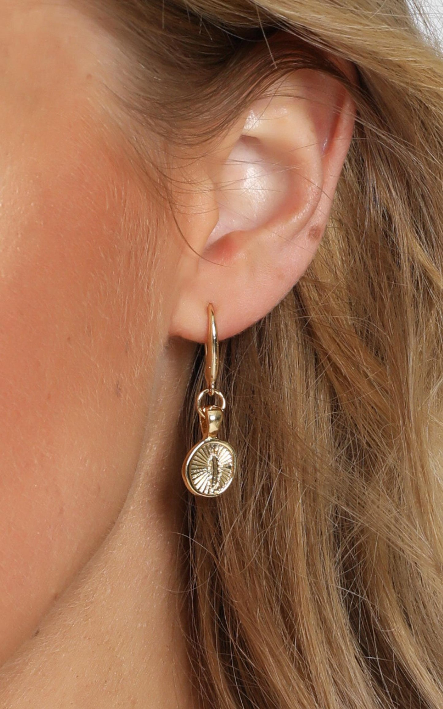 Minc Collections - Feather Hook Earrings In Gold