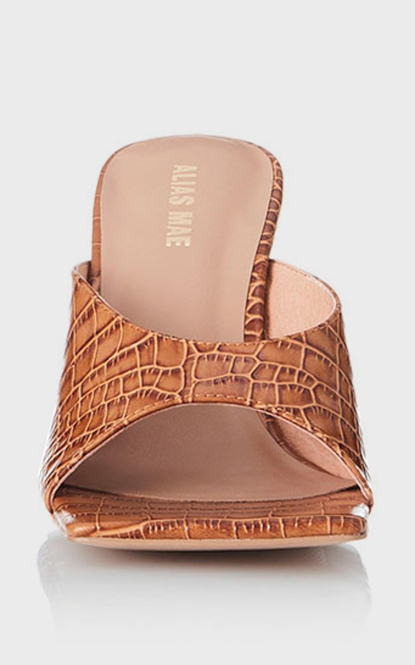 Alias Mae - Flynn Heel in Tan Croc