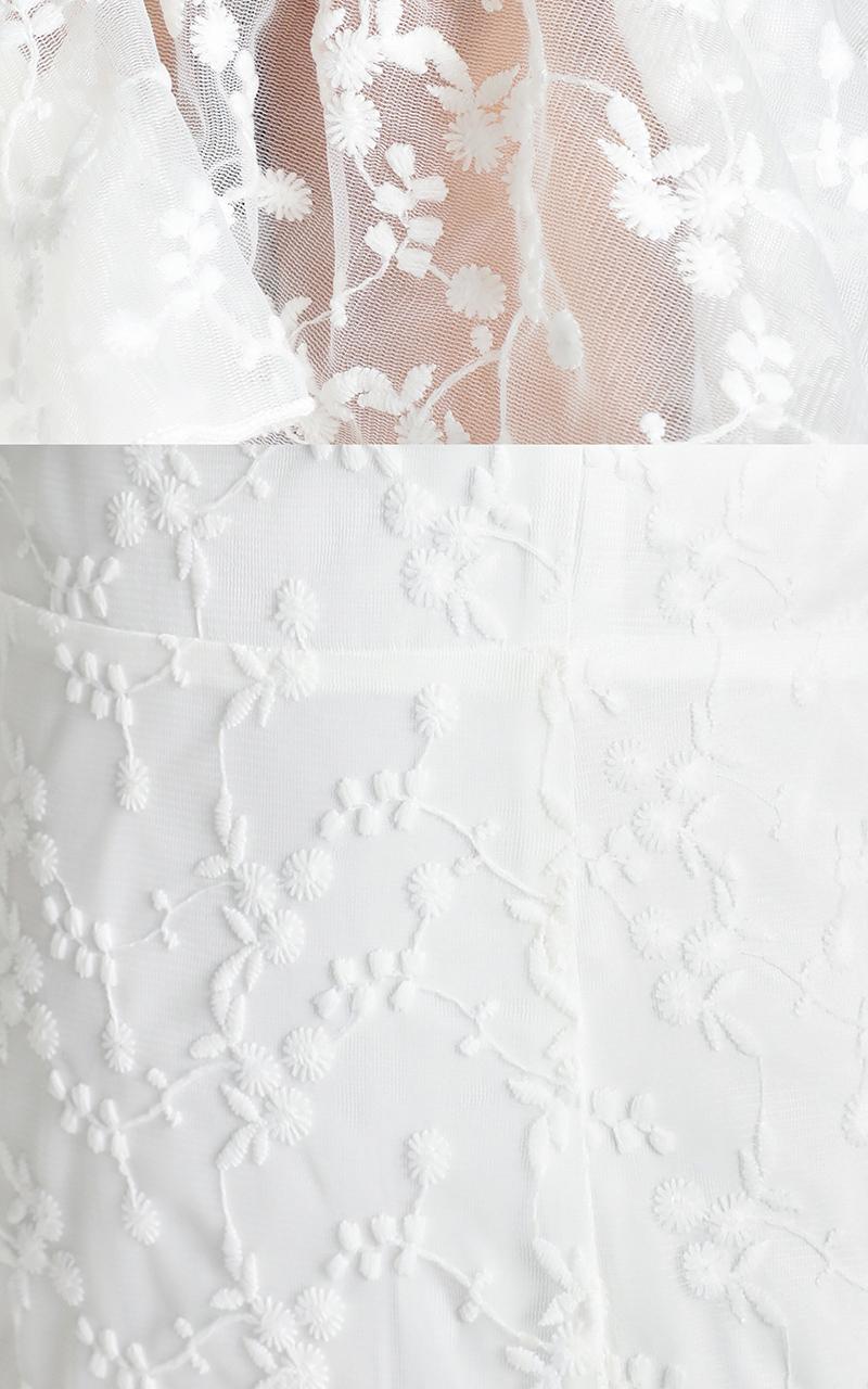 Forever Gown In White Lace