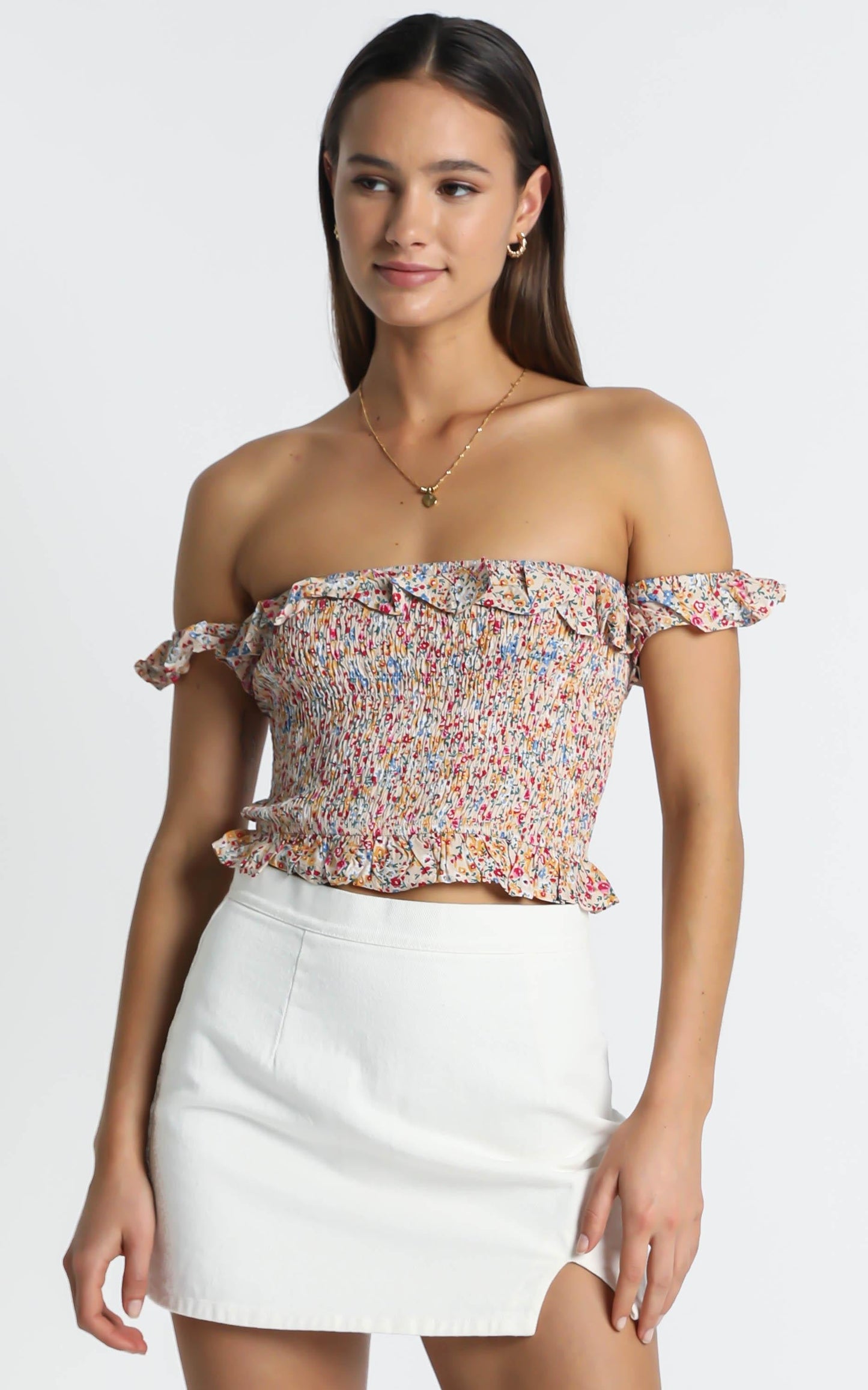Forever Favourite Top in White Floral