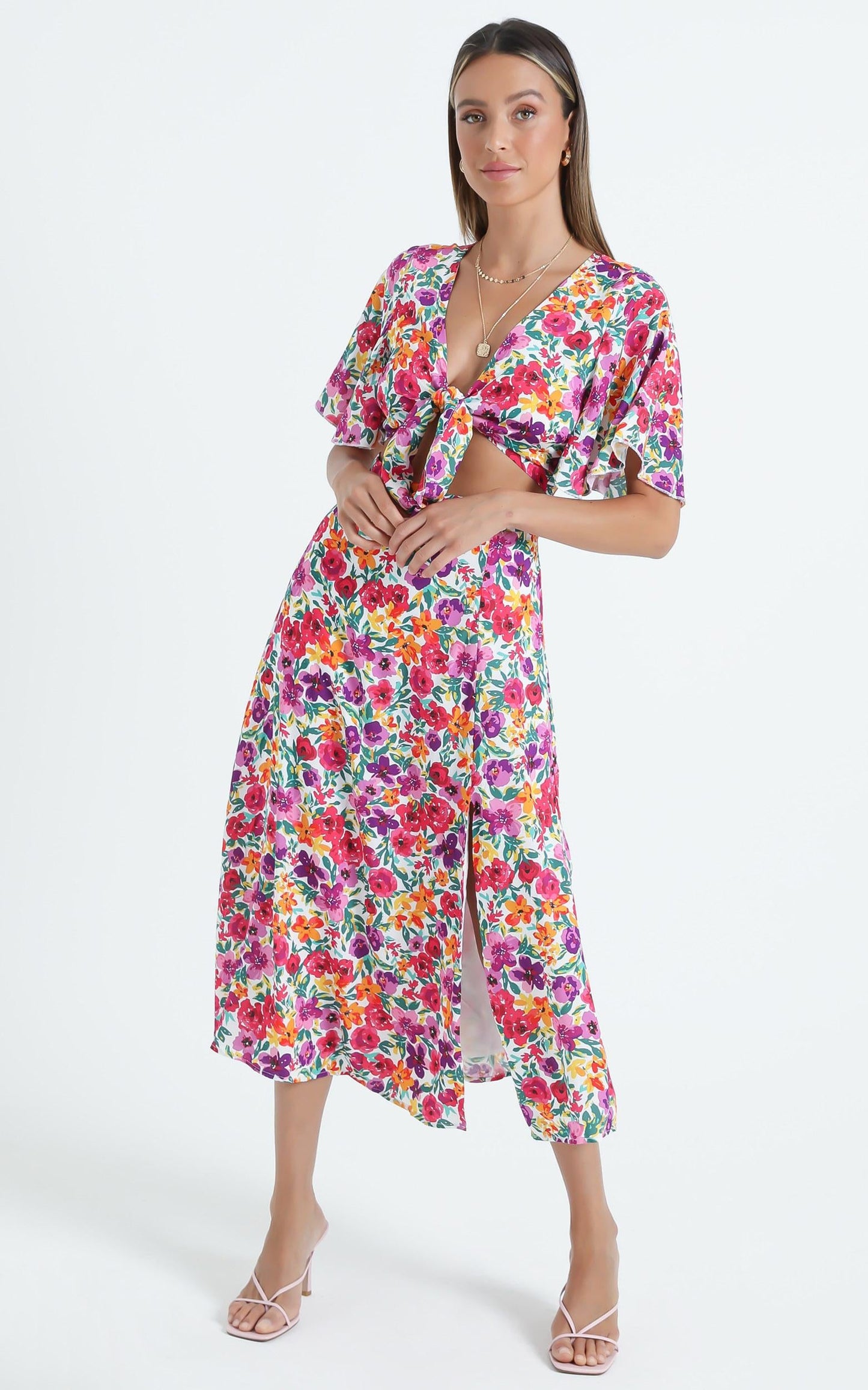 Freda Dress in Packed Floral