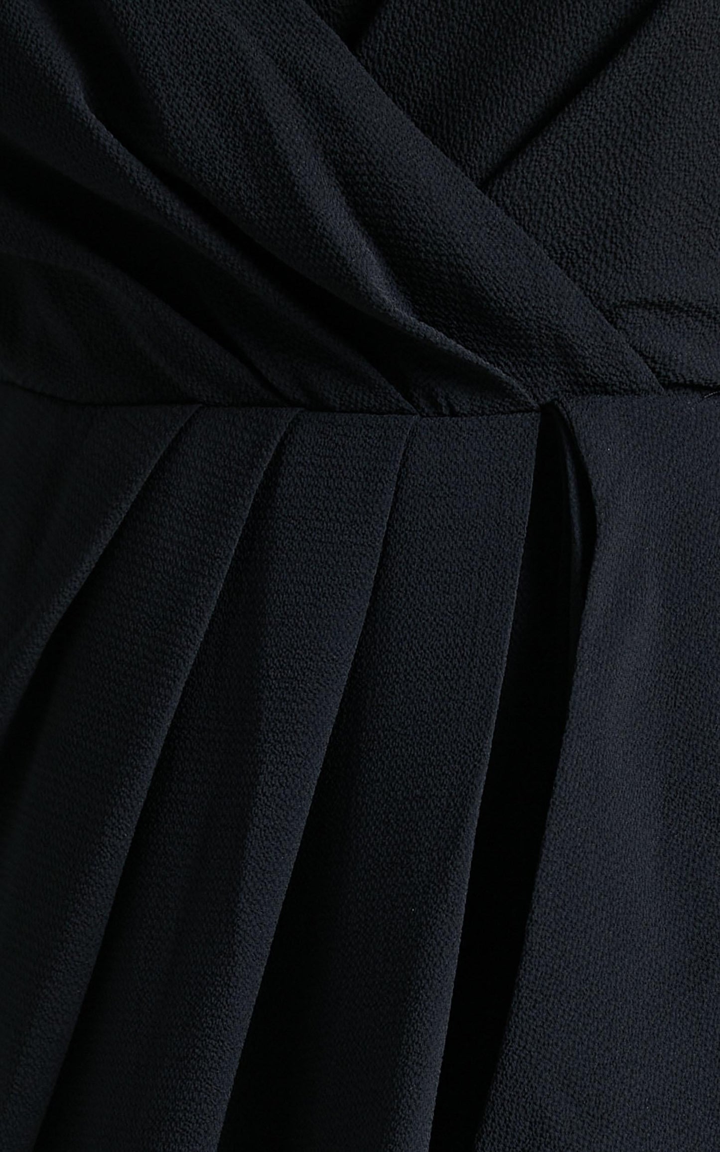 Gave Me You Midi Dress - Wrap Tulip Hem Dress in Black
