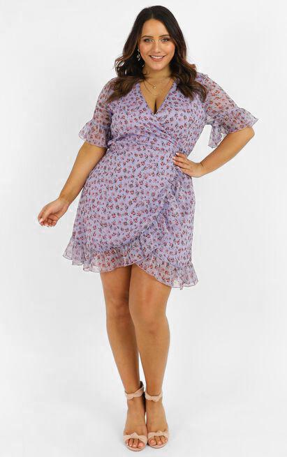 Girl Unknown Dress in Lilac Floral