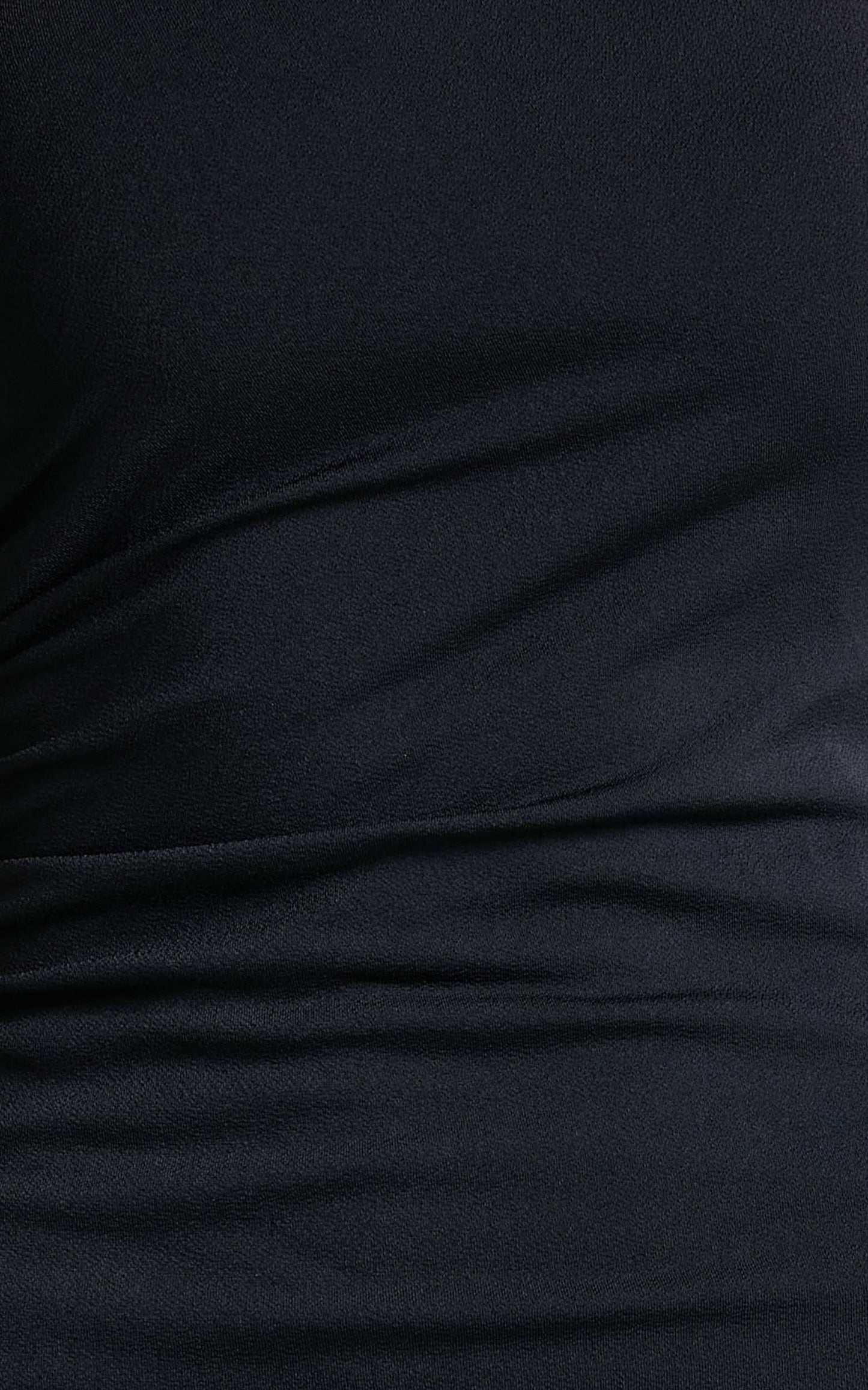 Got Me Looking One Shoulder Bodycon Midi Dress in Black