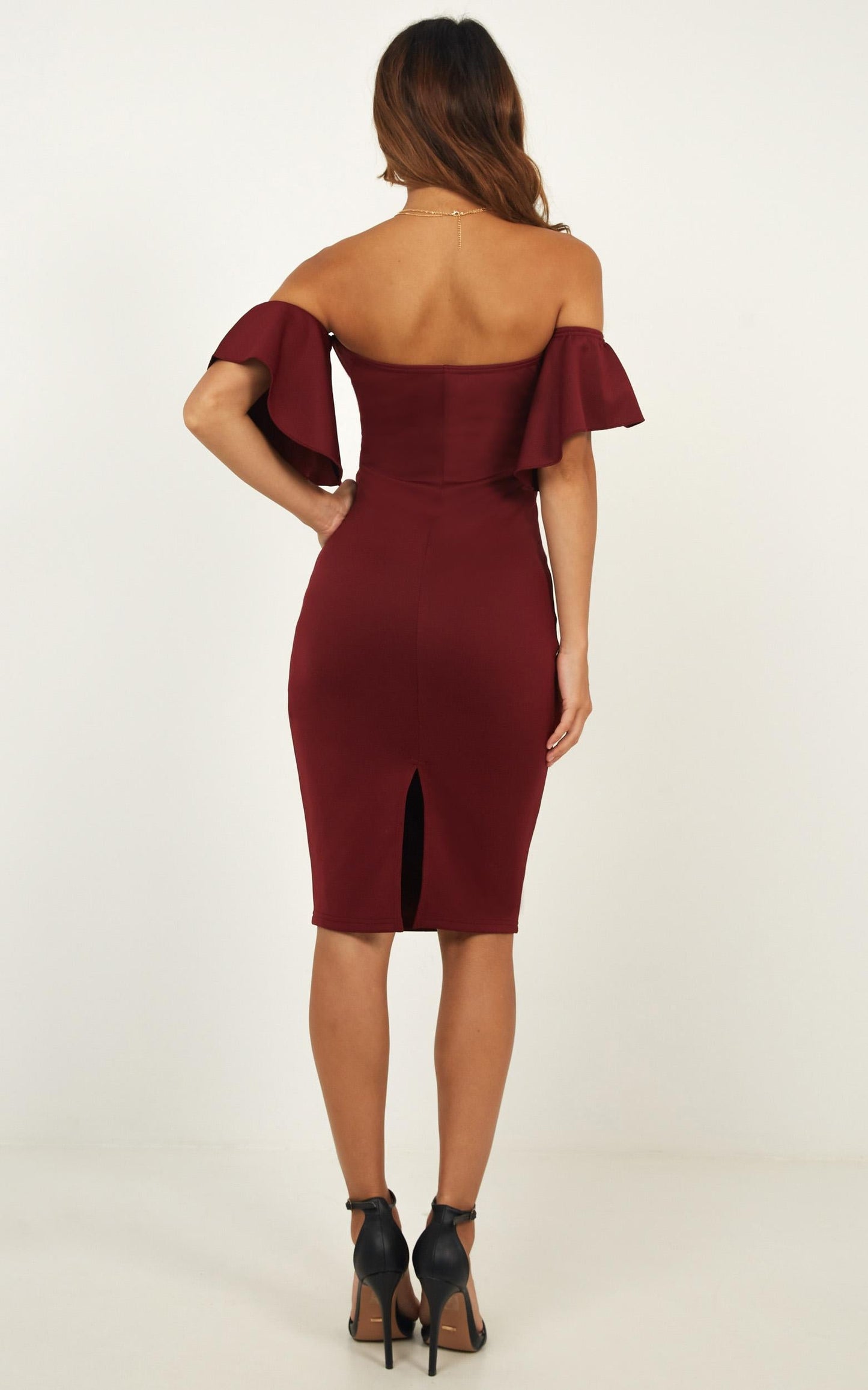 Guest Edit Dress in Wine