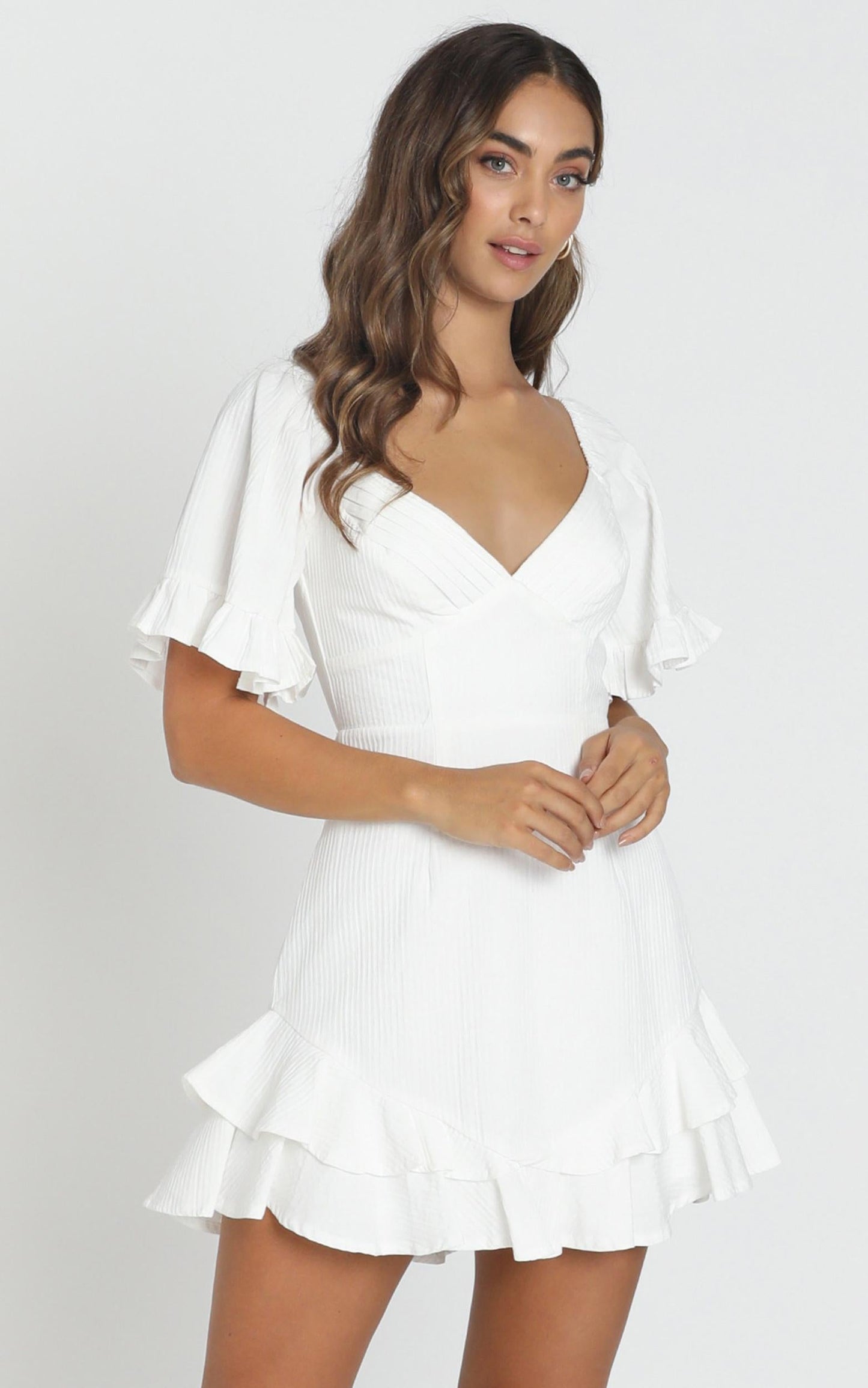 Hanna Mini Dress in White