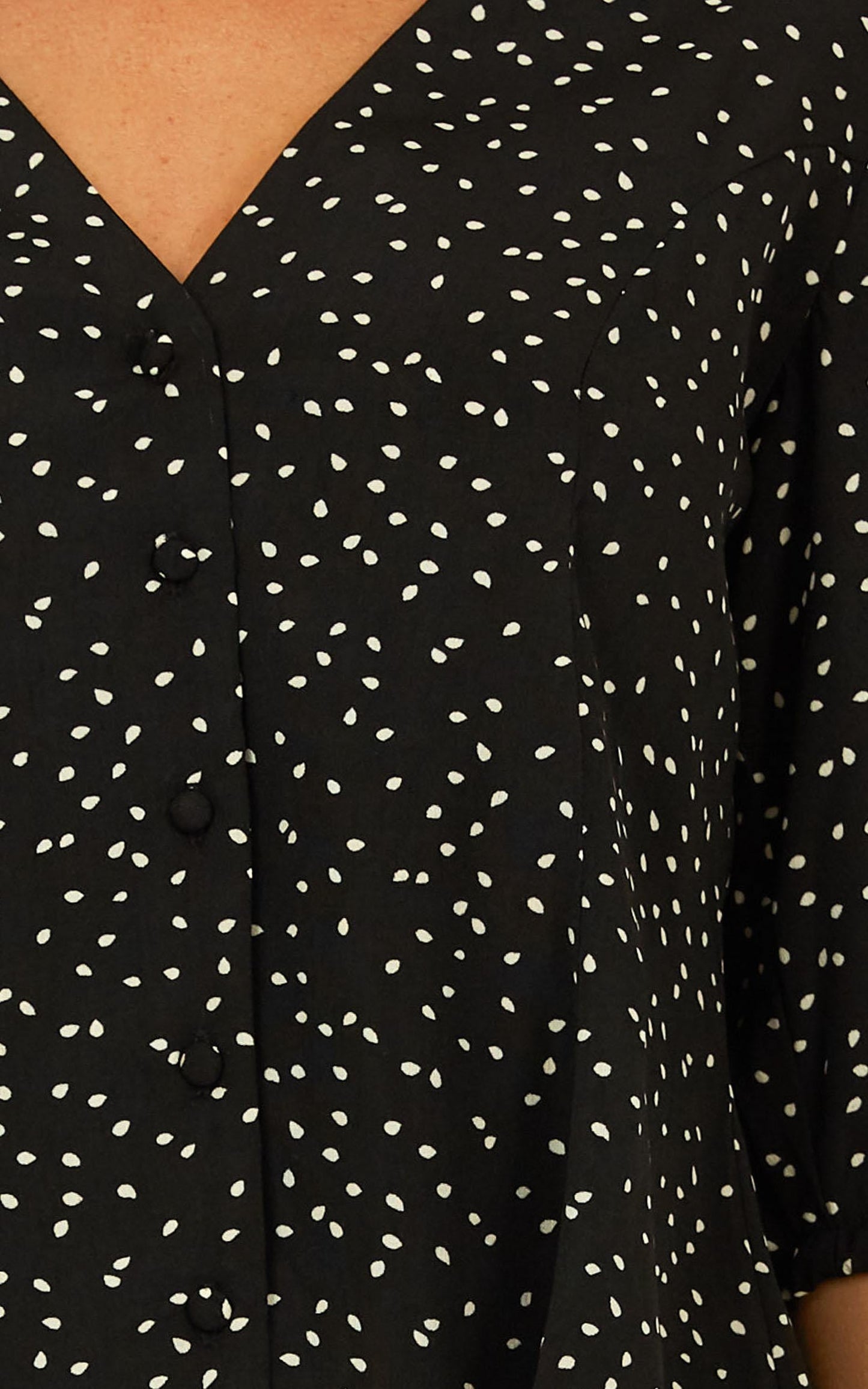 Initiative Top In Black Print