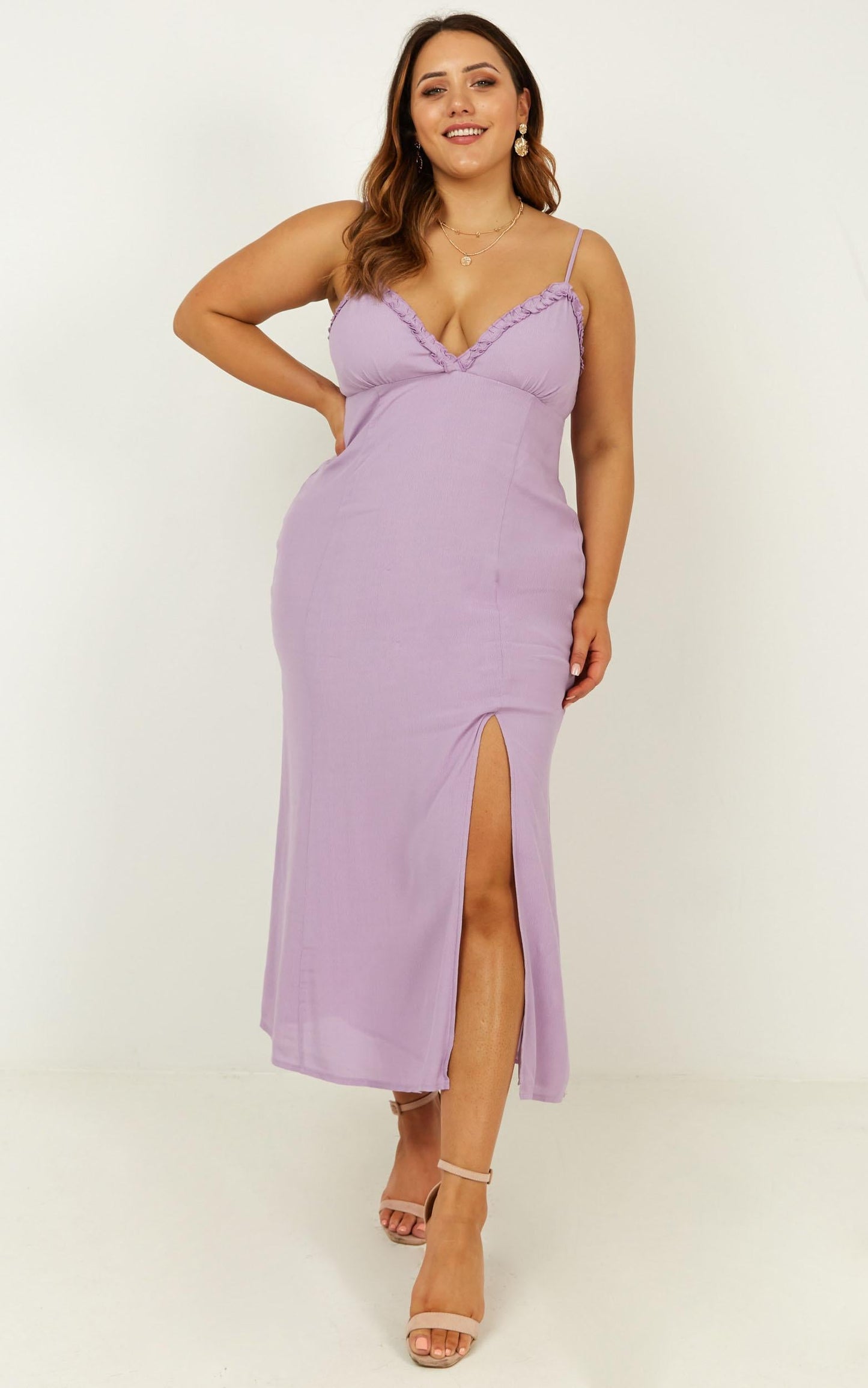 Intrinsic Girl Dress In Lilac