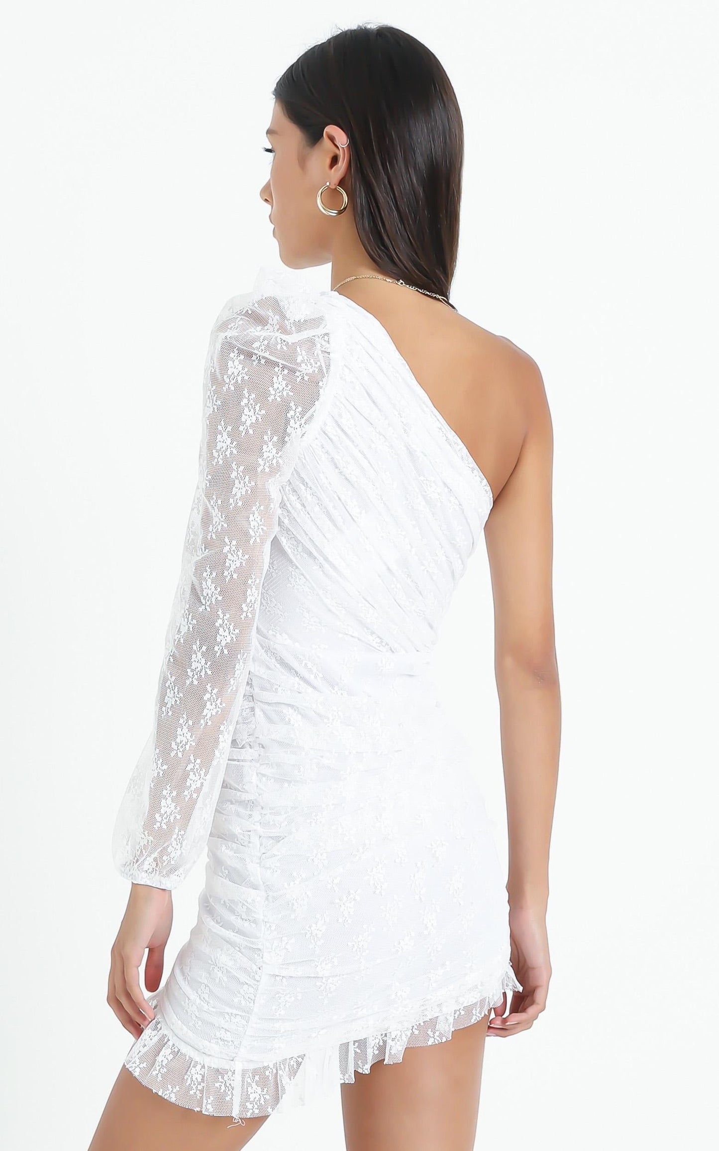 Its A Game Dress in White Lace