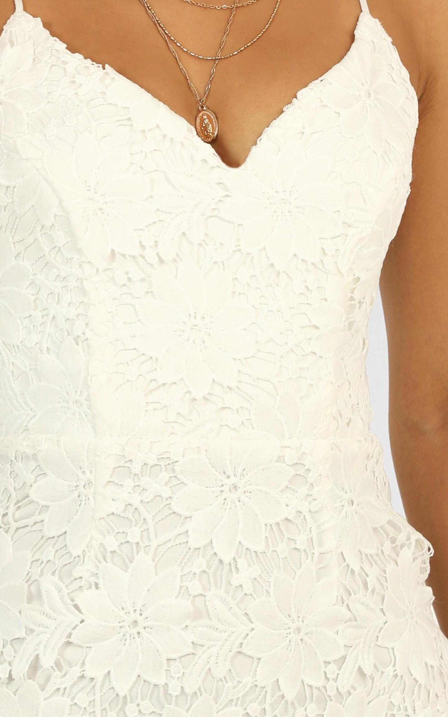 Ive Arrived Dress In White Lace