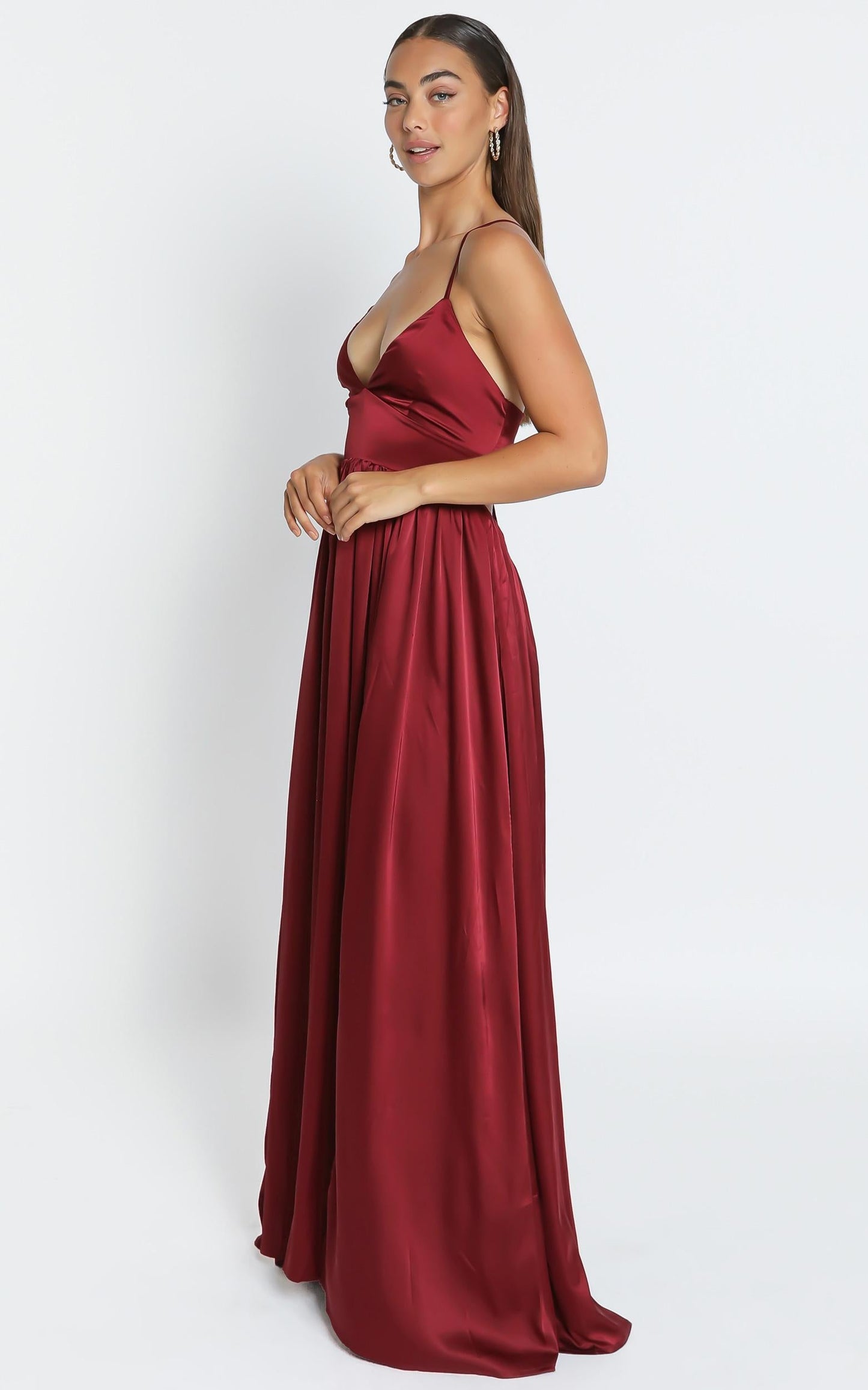 I Want The World To Know Dress in Wine